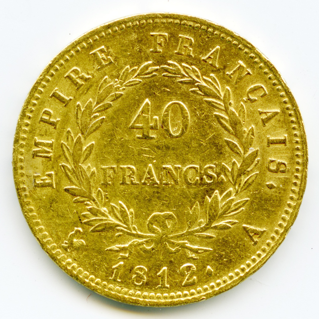 Napoléon Ier - 40 Francs - 1812 A revers Napoléon Ier - 40 Francs - 1812 A revers