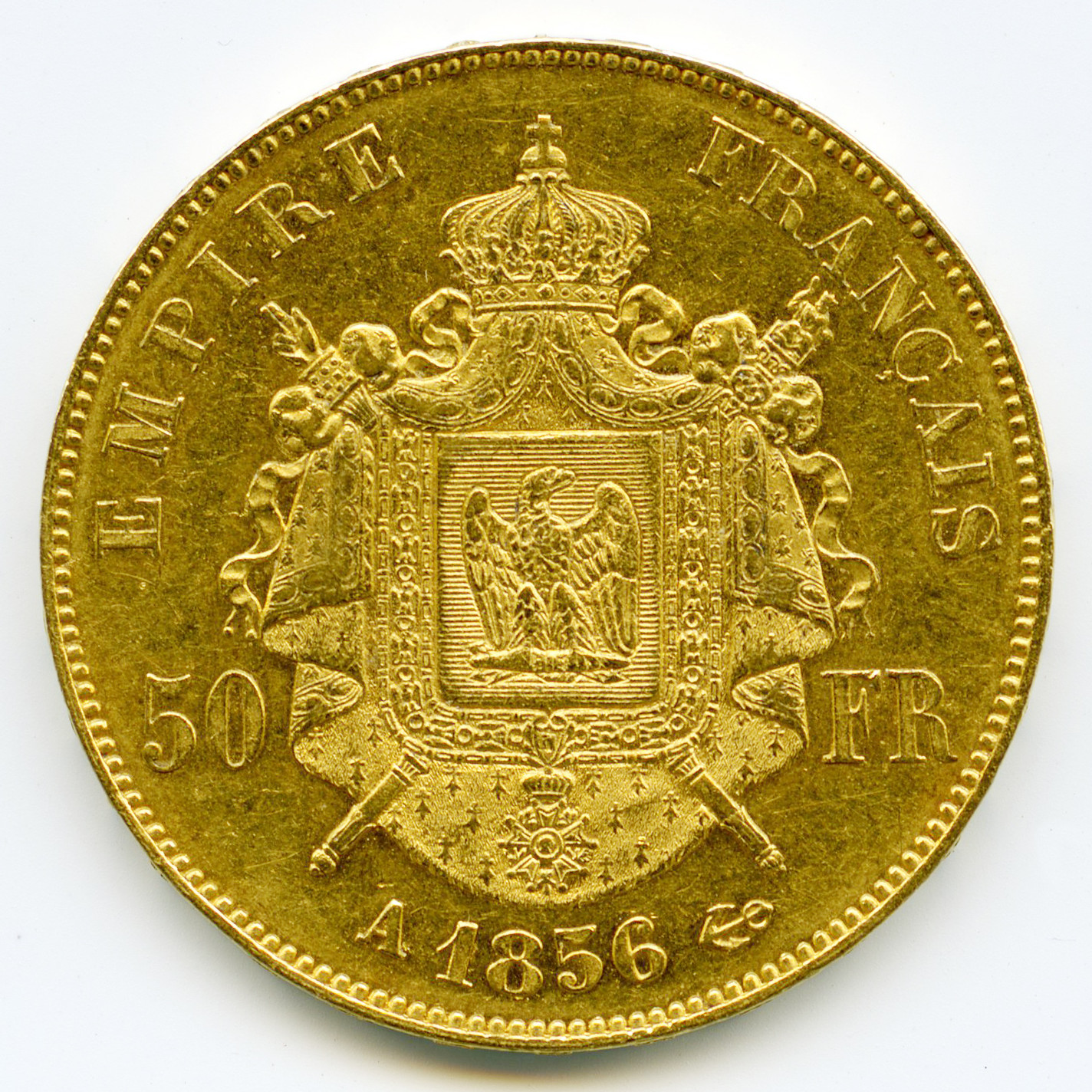 Napoléon III - 50 Francs - 1856 A revers