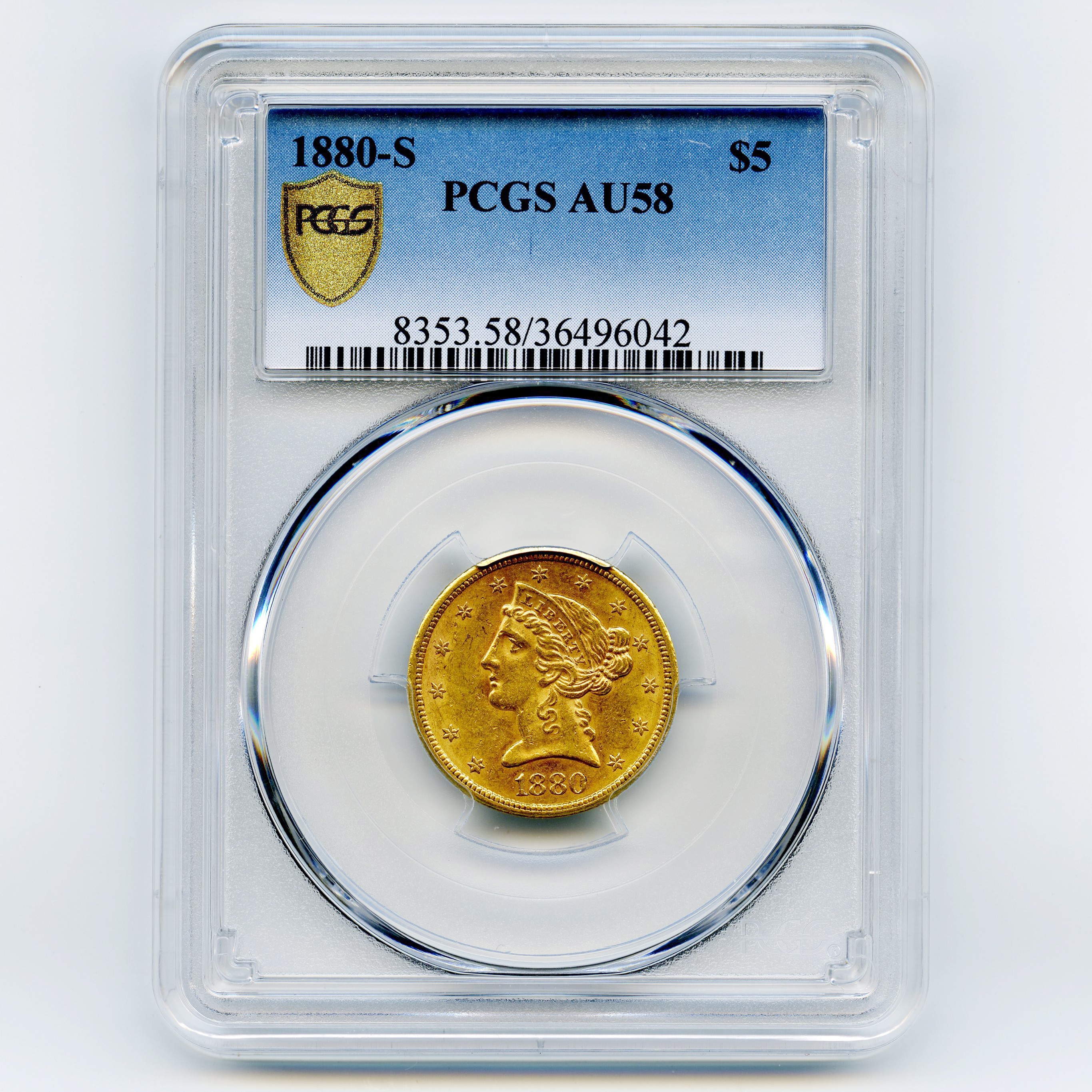 USA - 5 Dollars - 1880 S avers