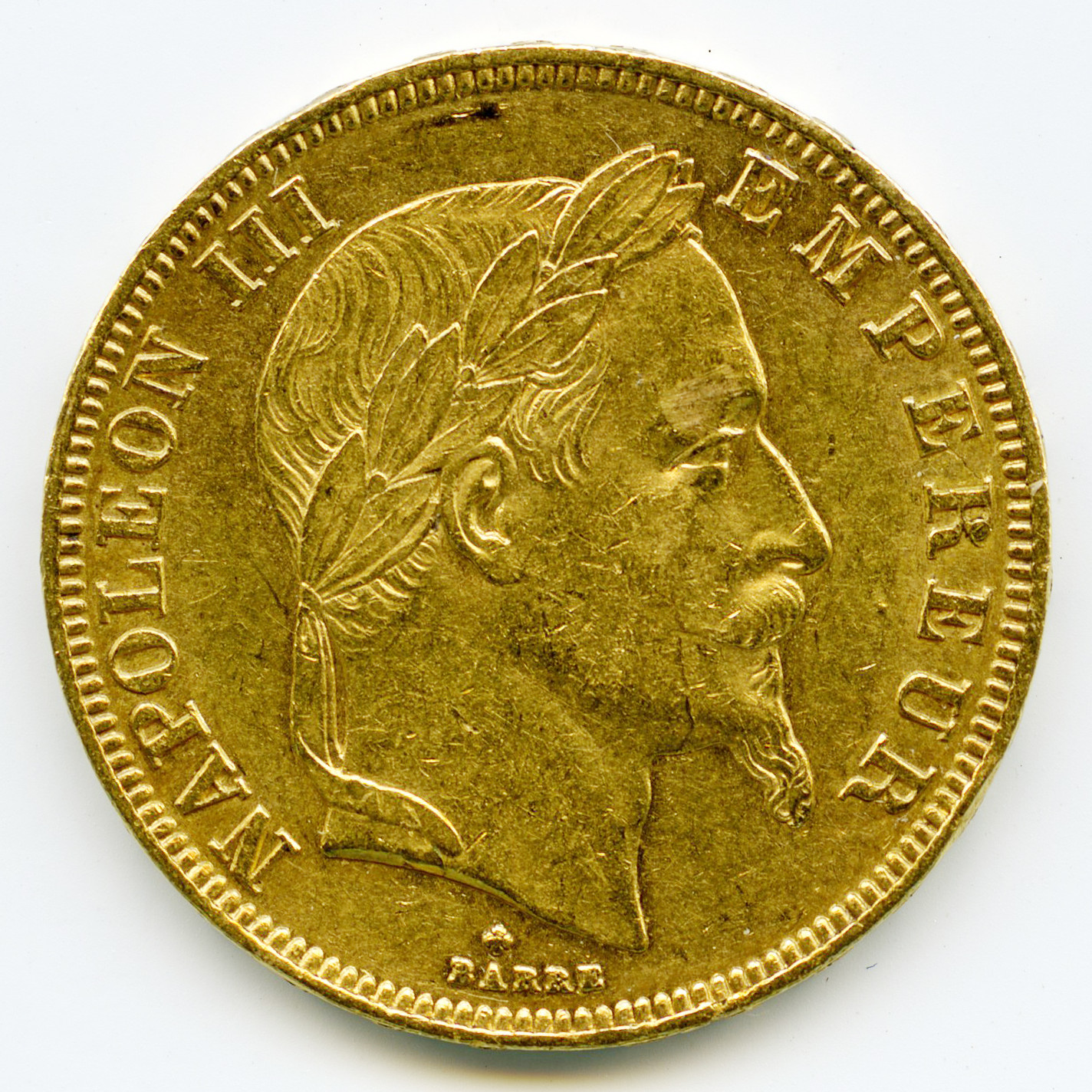 Napoléon III - 50 Francs - 1862 BB avers Napoléon III - 50 Francs - 1862 BB avers