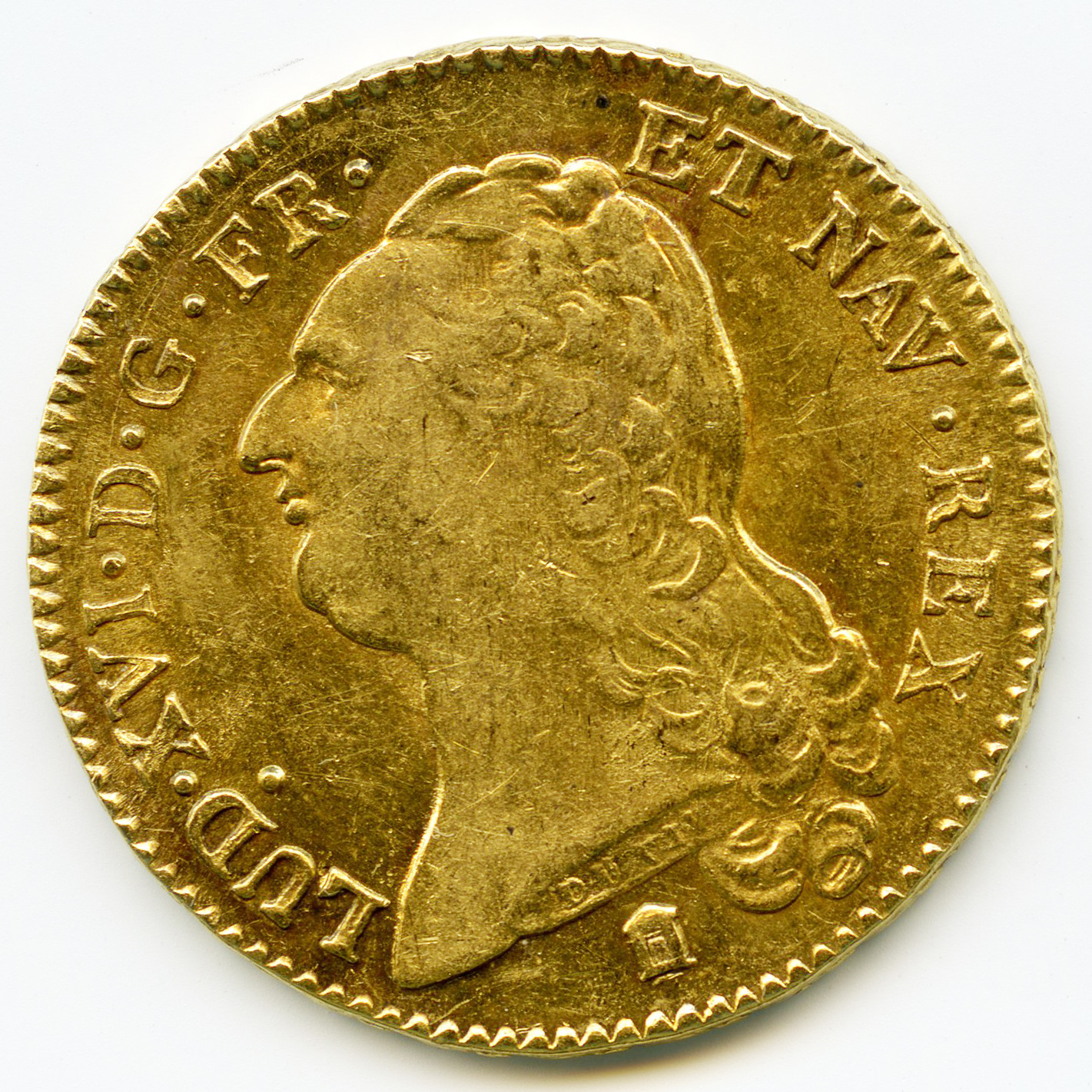 Louis XVI - Double louis d'or à la tête nue - 1787 avers