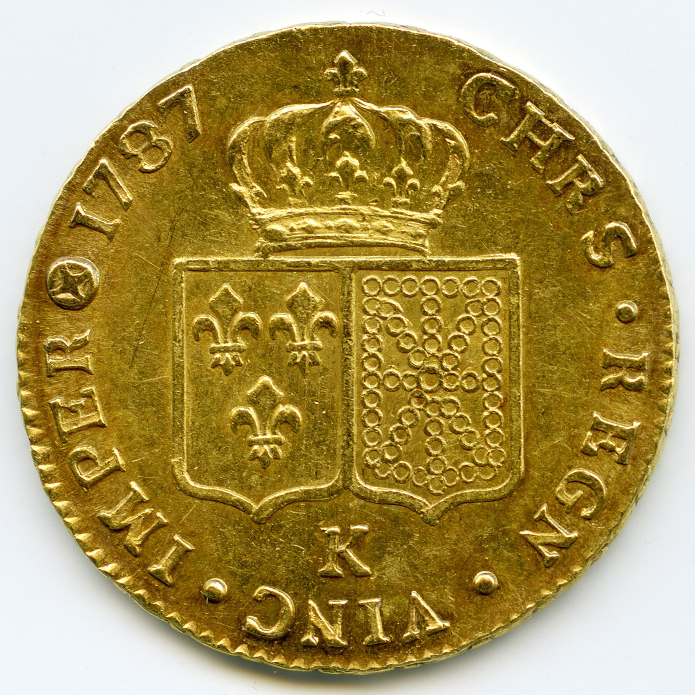 Louis XVI - Double louis d'or à la tête nue - 1787 revers