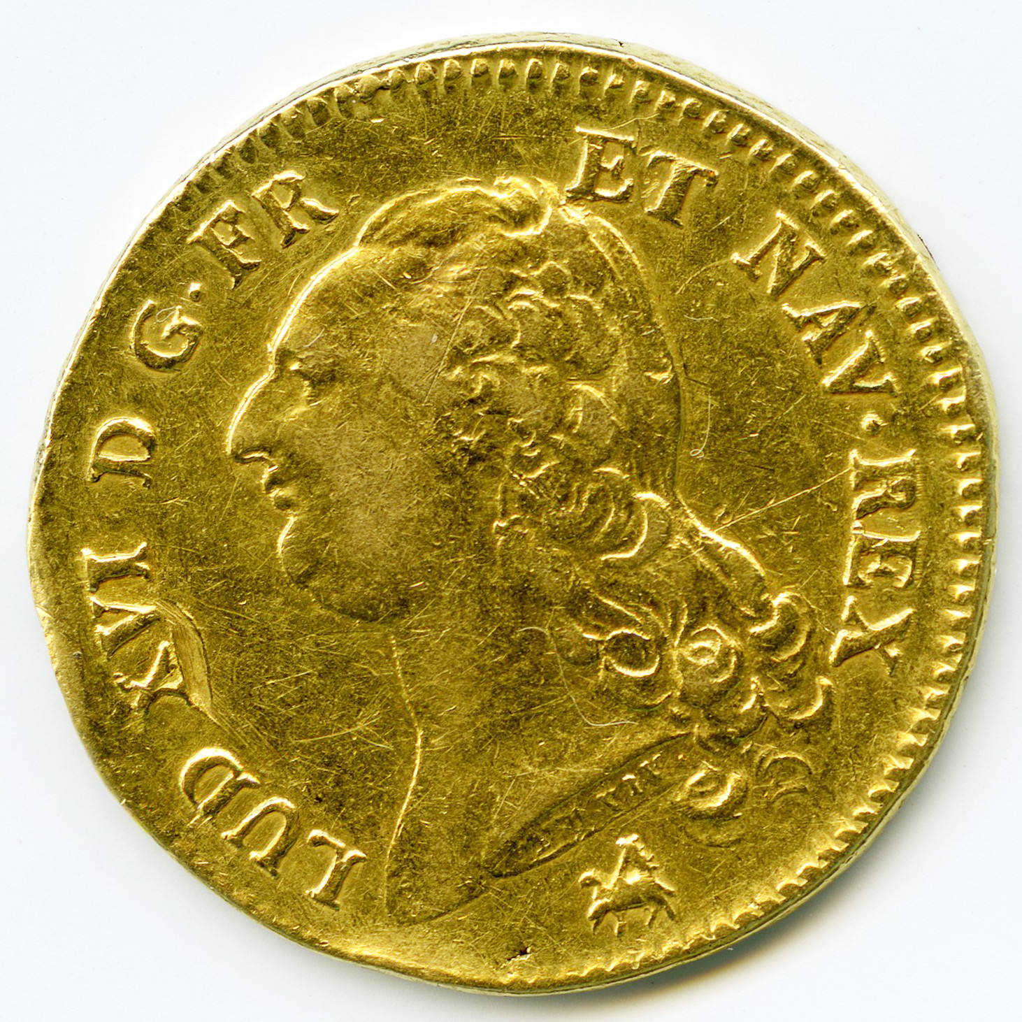 Louis XVI - Double louis d'or à la tête nue - 1789 avers Louis XVI - Double louis d'or à la tête nue - 1789 avers