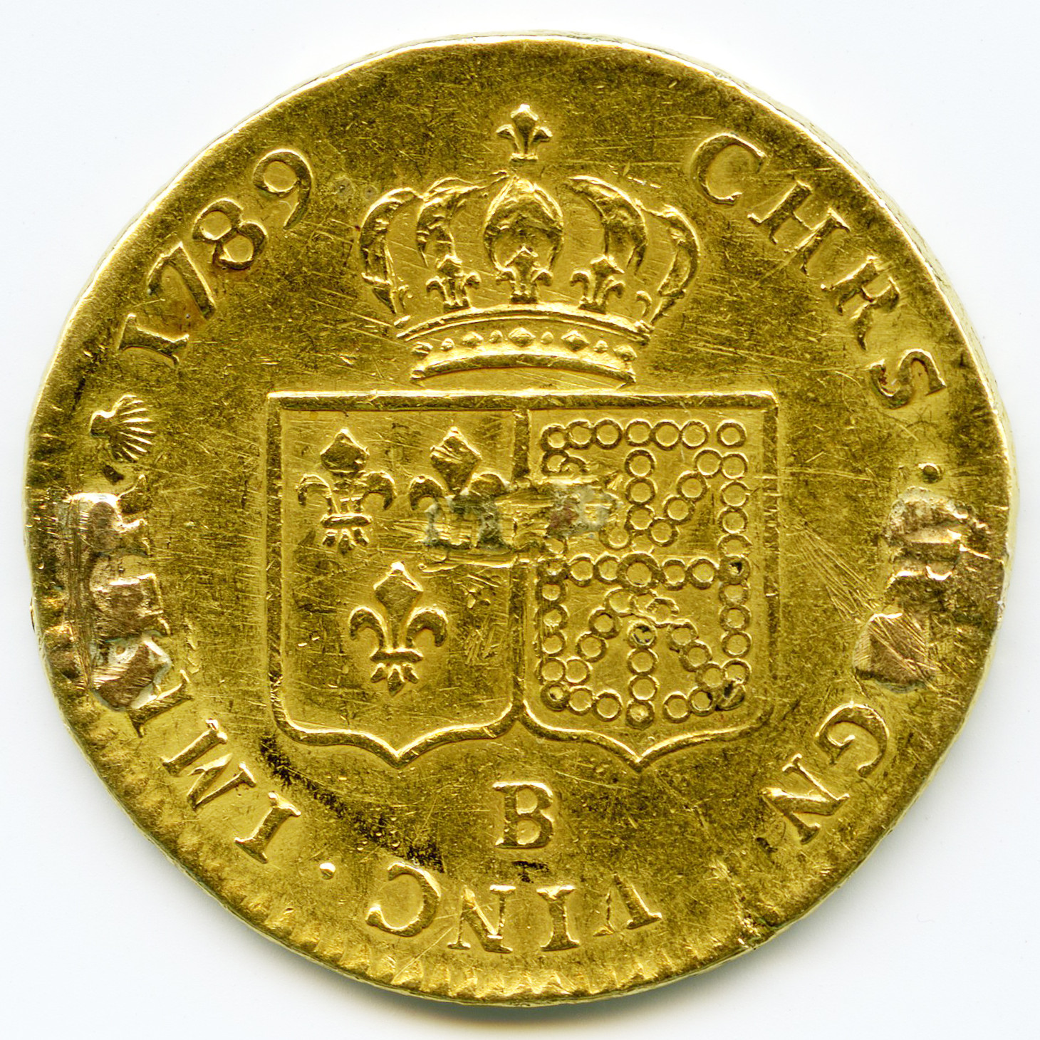 Louis XVI - Double louis d'or à la tête nue - 1789 revers