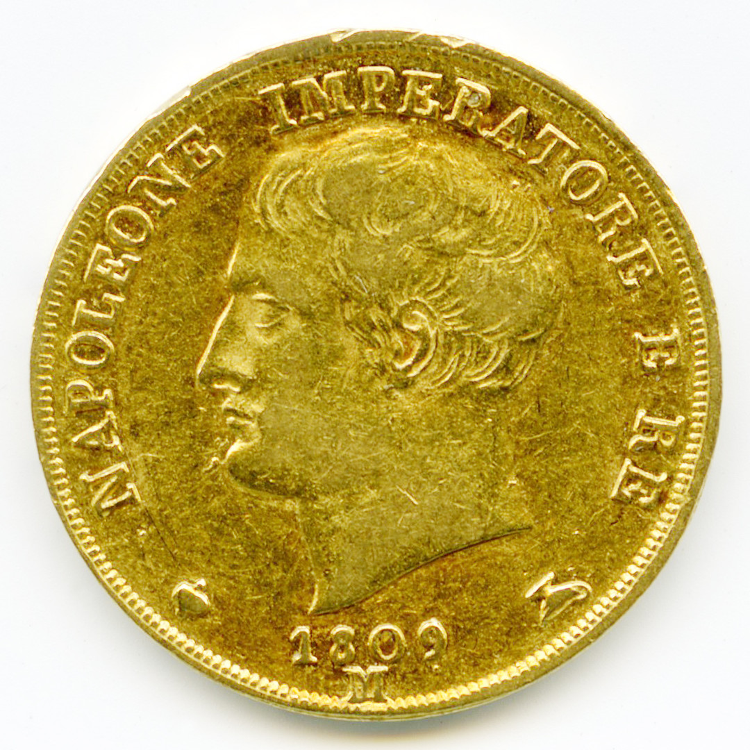 Italie - 20 Lire - 1809 M avers Italie - 20 Lire - 1809 M avers