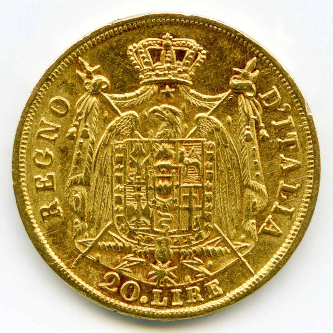 Italie - 20 Lire - 1809 M revers Italie - 20 Lire - 1809 M revers