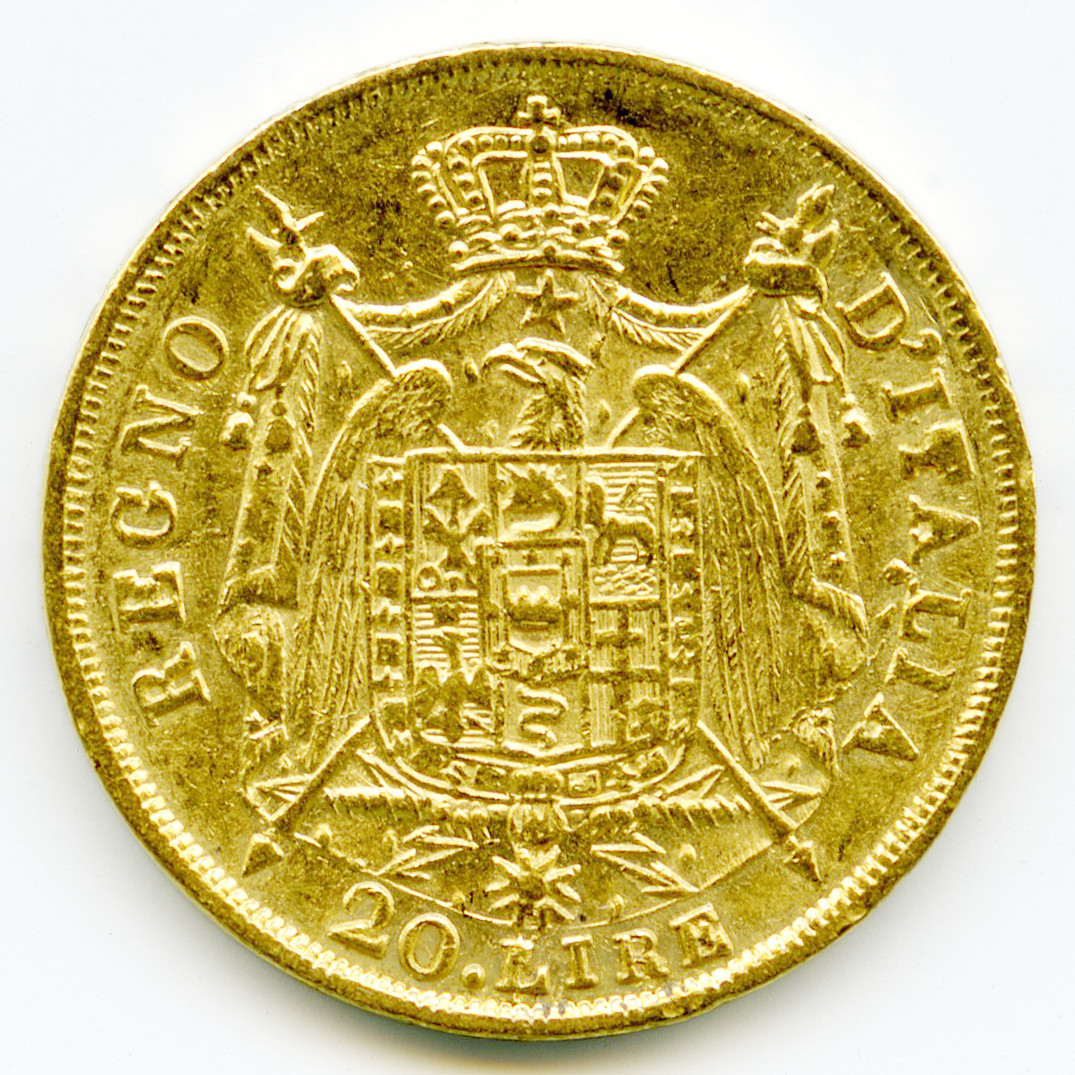 Italie - 20 Lire - 1812 M revers Italie - 20 Lire - 1812 M revers