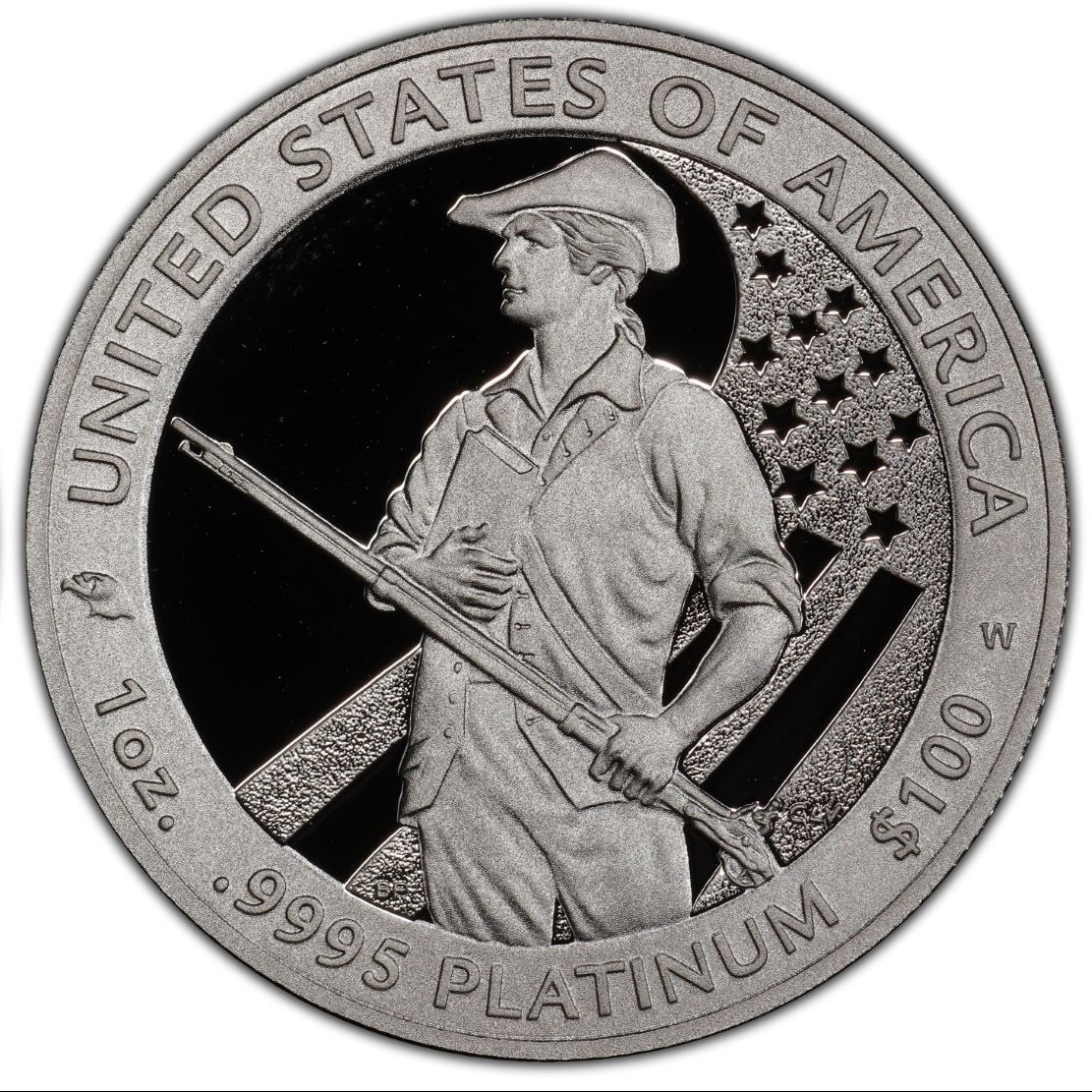 USA - 100 Dollars platine - 2012 W revers