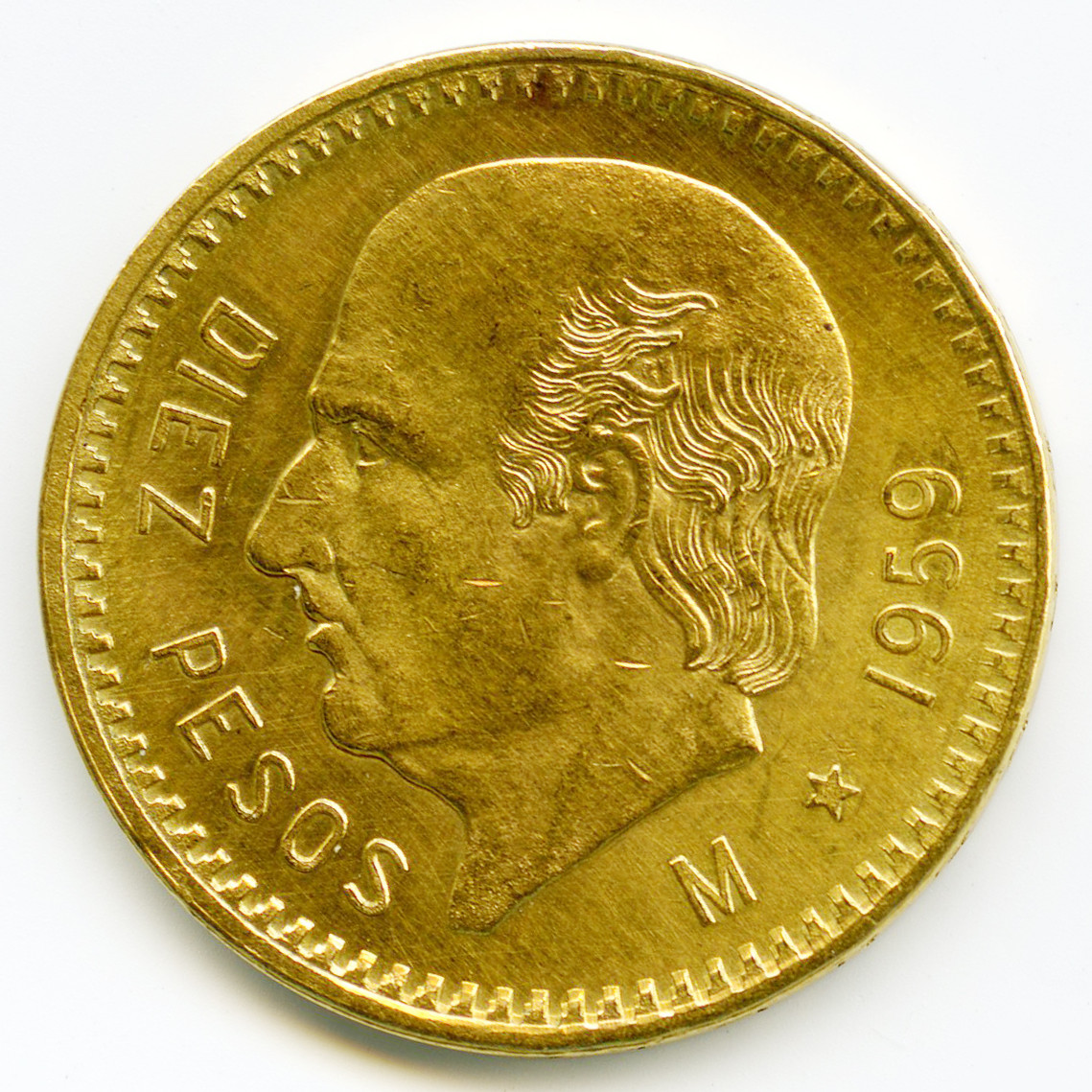 Mexique - 10 Pesos - 1959 M avers
