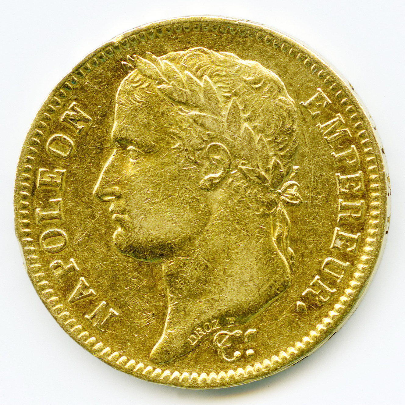 Napoléon Ier - 40 Francs - 1808 A avers Napoléon Ier - 40 Francs - 1808 A avers