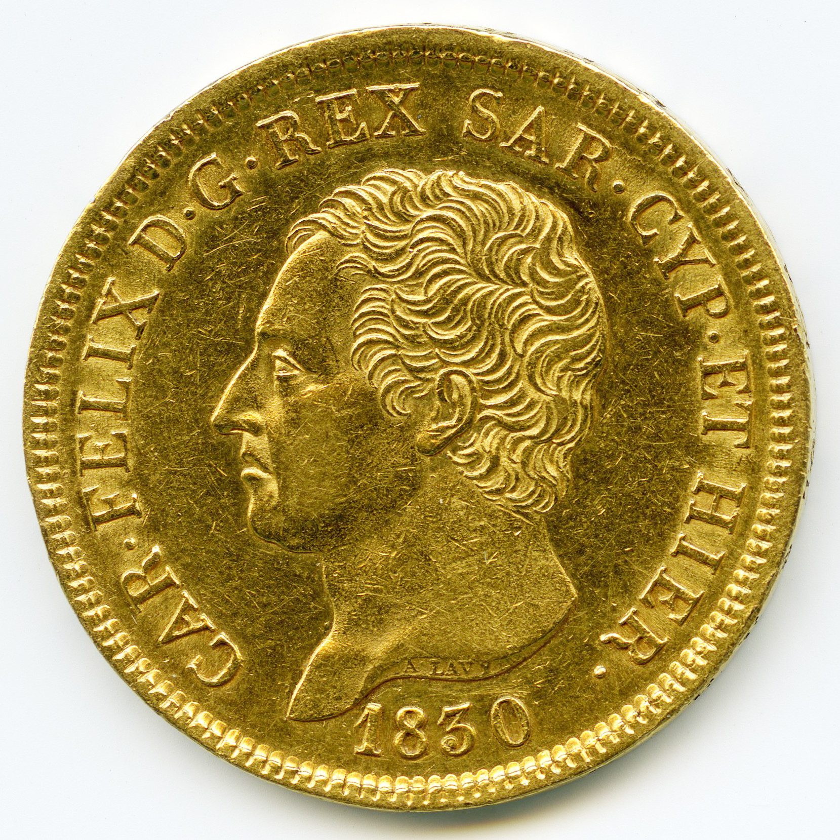 Italie - 80 Lire - 1830 avers Italie - 80 Lire - 1830 avers