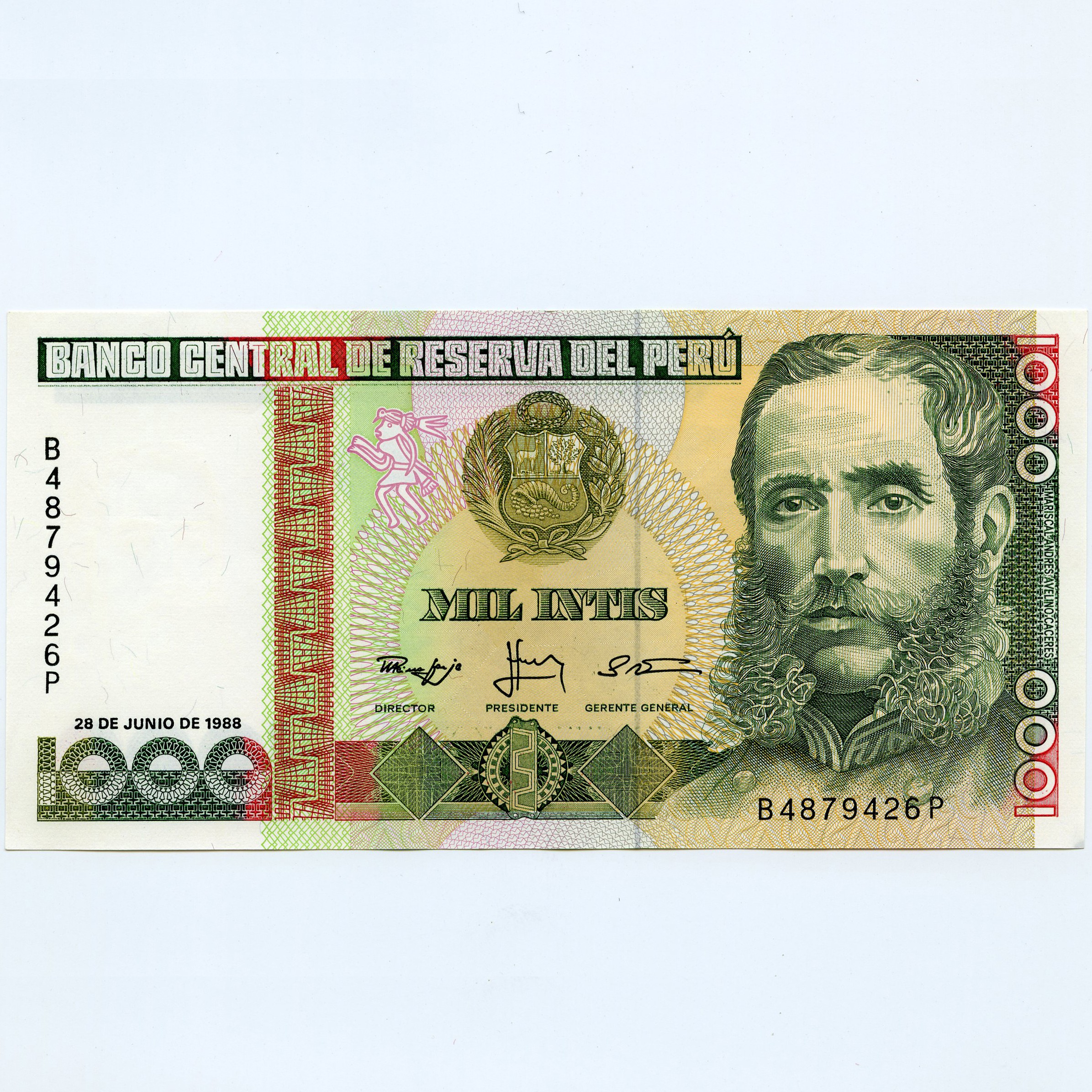 Pérou - 1 000 Intis - B4879426P avers Pérou - 1 000 Intis - B4879426P avers