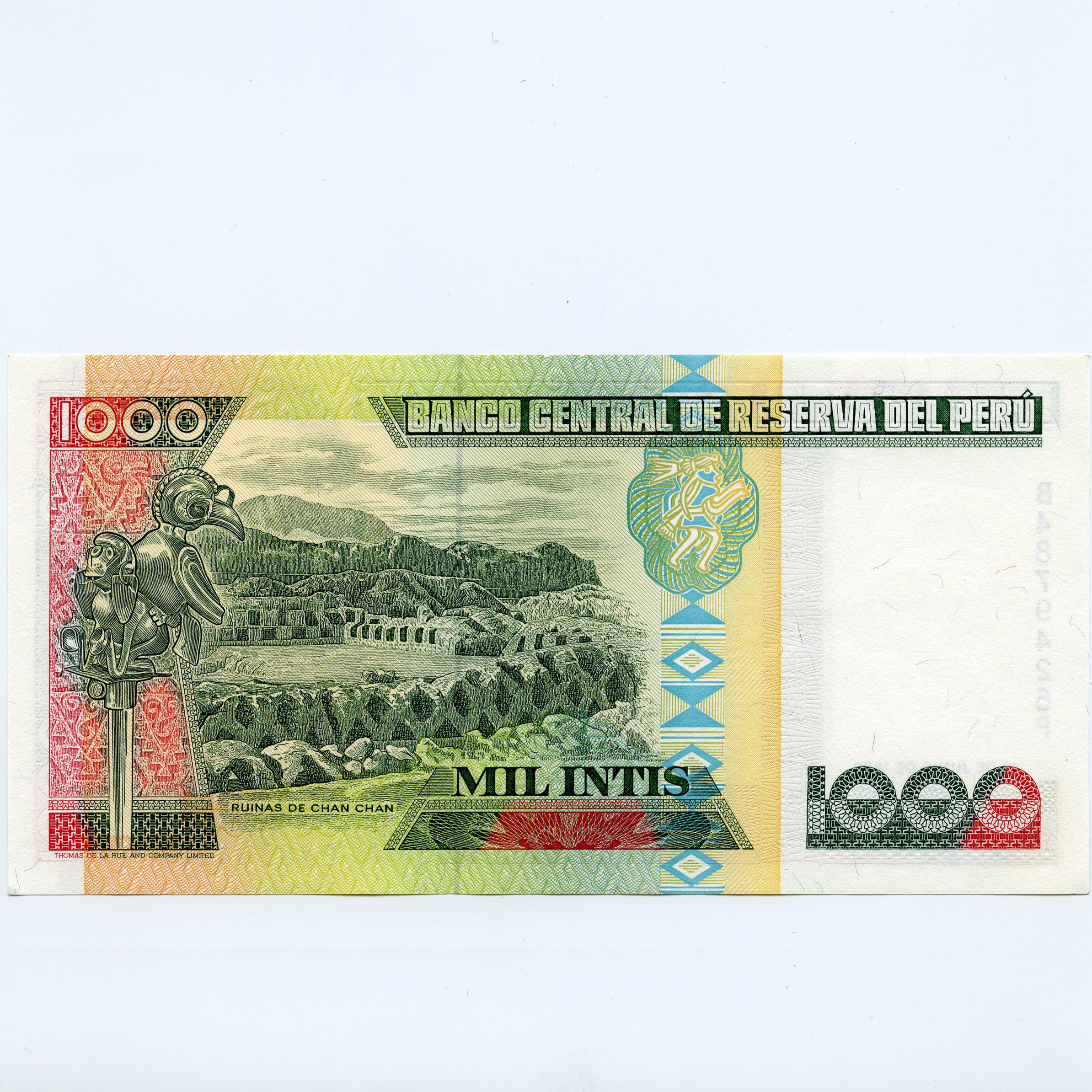 Pérou - 1 000 Intis - B4879426P revers Pérou - 1 000 Intis - B4879426P revers