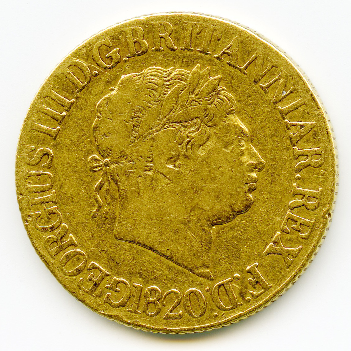 Grande-Bretagne - 1 Souverain - 1820 avers Grande-Bretagne - 1 Souverain - 1820 avers