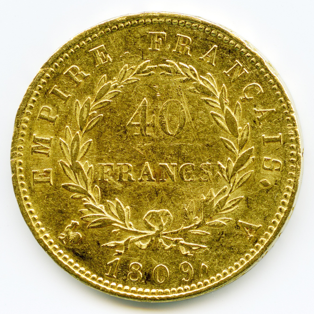 Napoléon Ier - 40 Francs - 1809 A revers