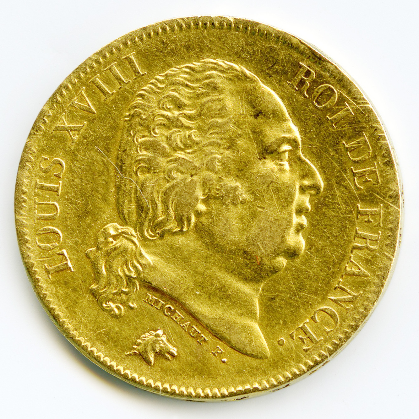Louis XVIII - 40 Francs - 1818 W avers Louis XVIII - 40 Francs - 1818 W avers