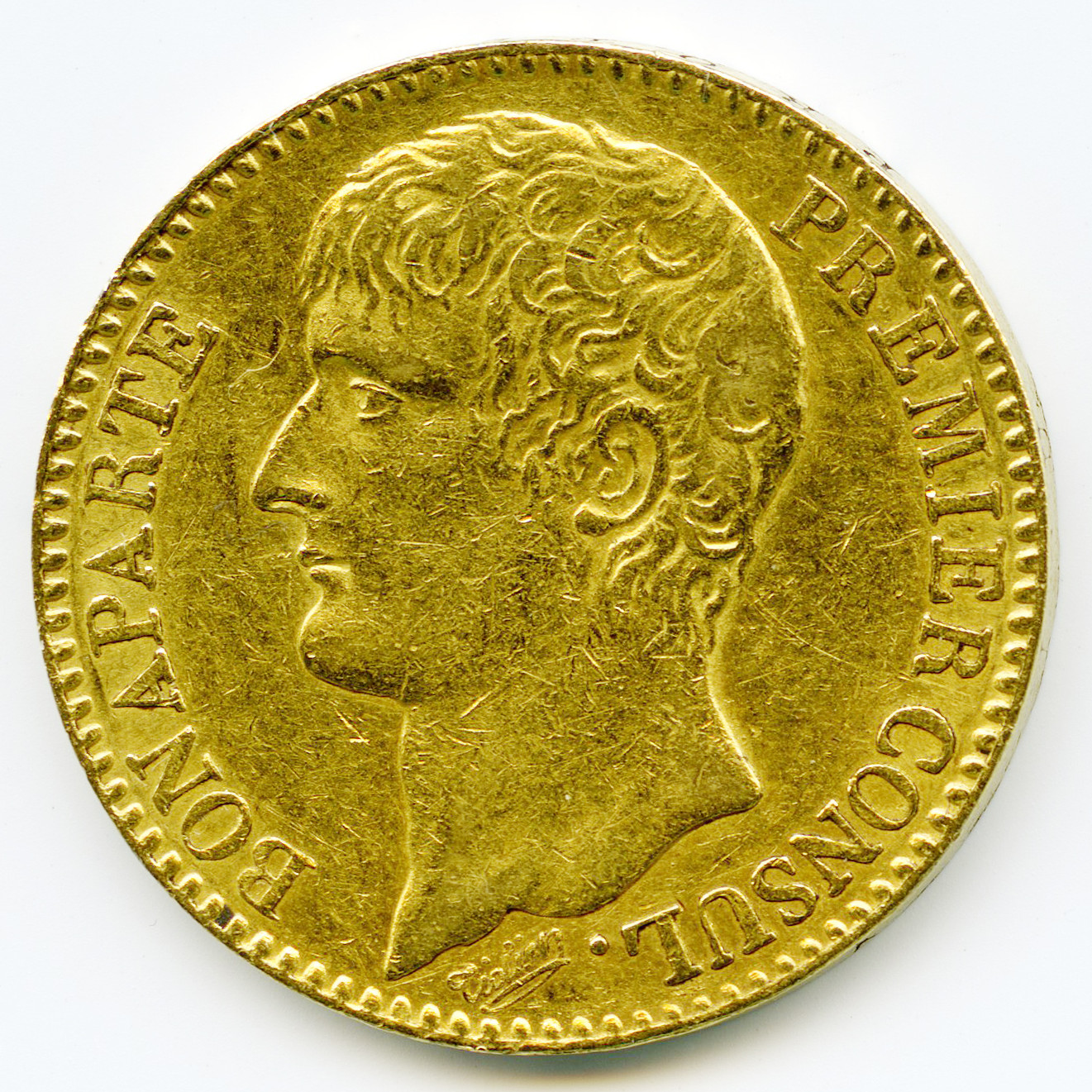 Bonaparte - 40 Francs - l'An XI A avers