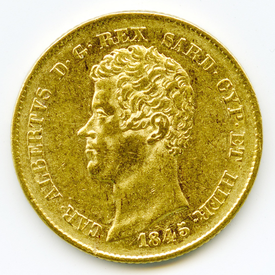 Italie - 20 Lire - 1845 - Gênes avers