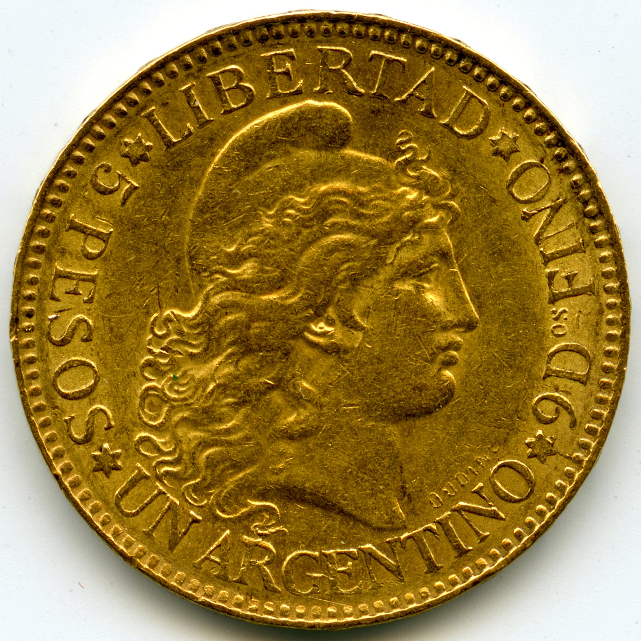 Argentine - 5 Pesos - 1888 revers