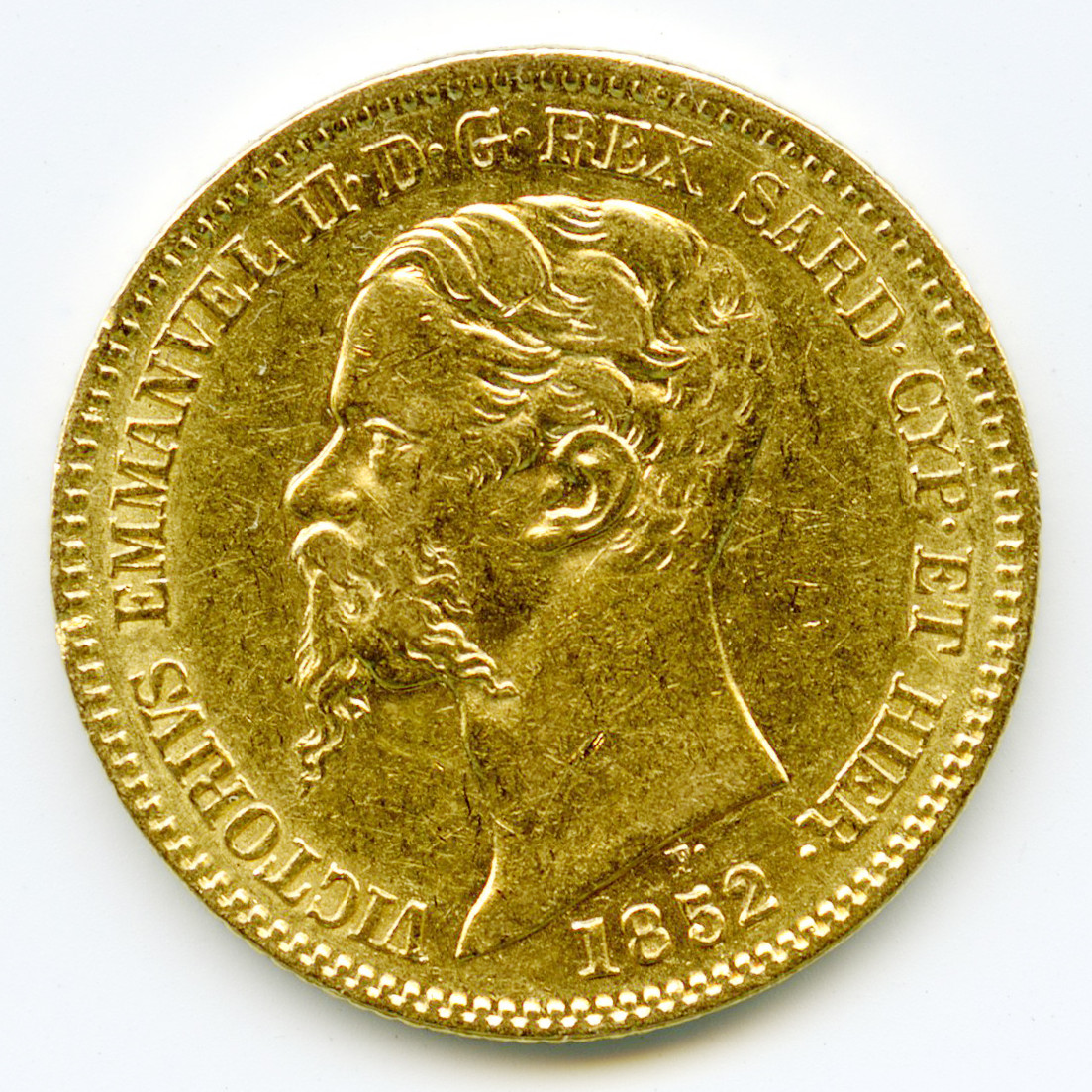 Italie - 20 Lire - 1852 - Turin avers Italie - 20 Lire - 1852 - Turin avers