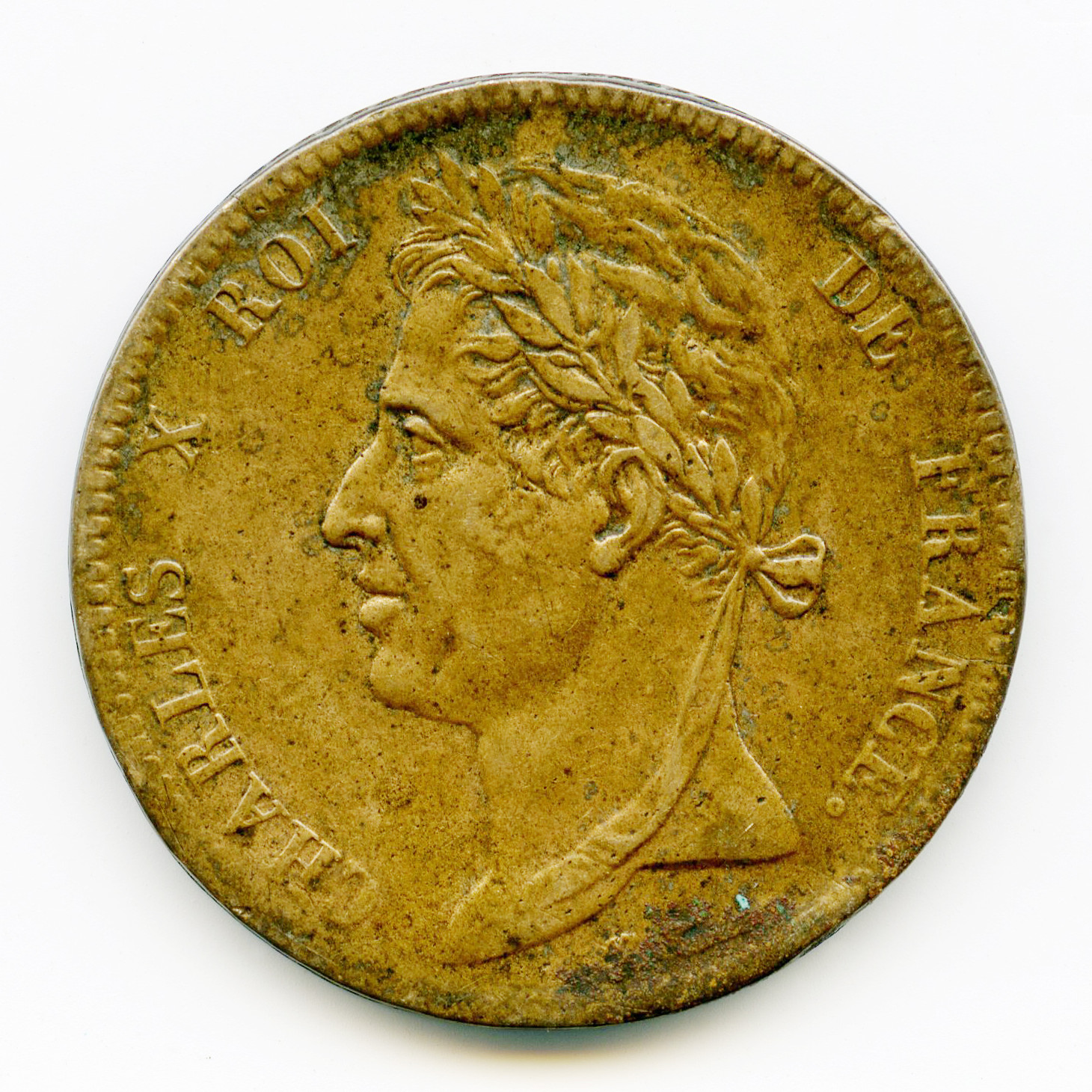 Charles X - 5 centimes - 1825 A avers Charles X - 5 centimes - 1825 A avers