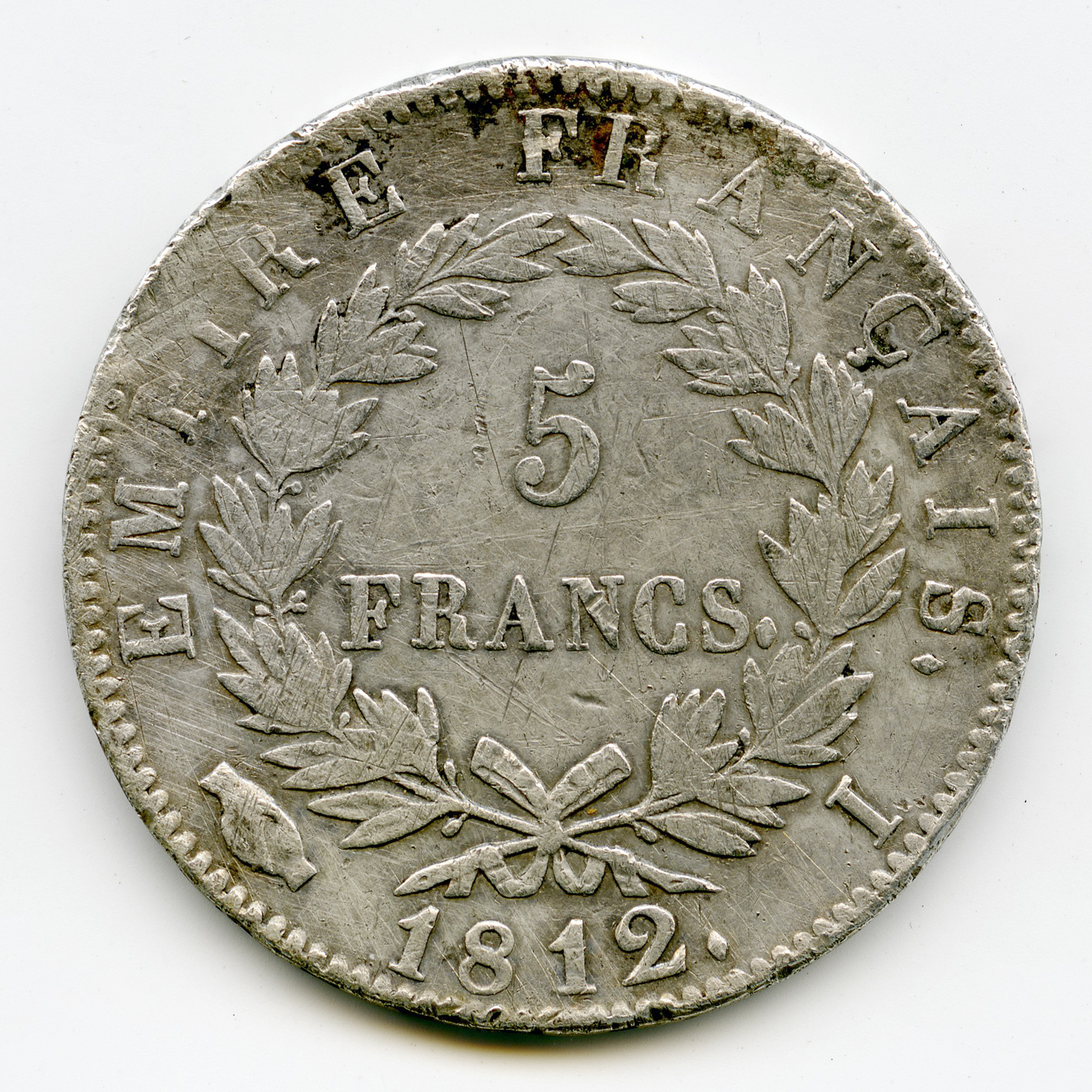 Napoléon Ier - 5 Francs - 1812 I revers
