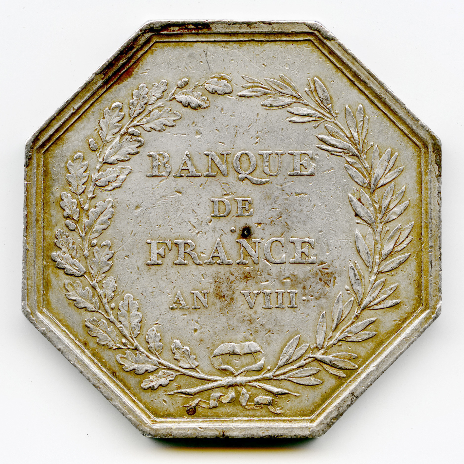 Banque de France - Jeton argent revers Banque de France - Jeton argent revers