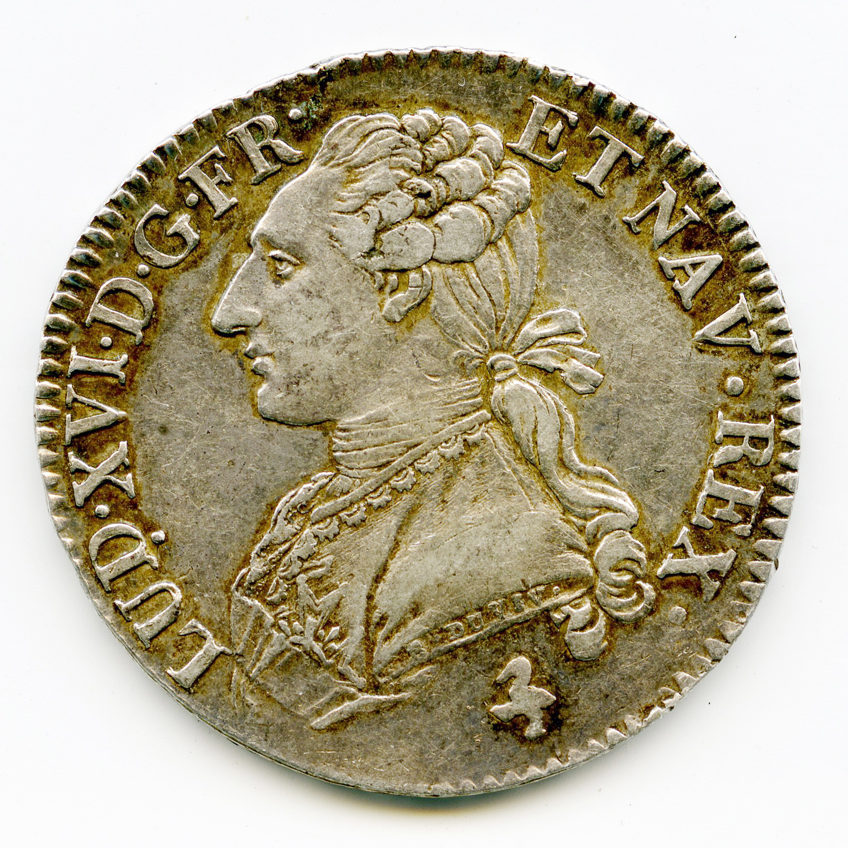 Louis XVI - 1/2 Ecu - 1790 A avers Louis XVI - 1/2 Ecu - 1790 A avers