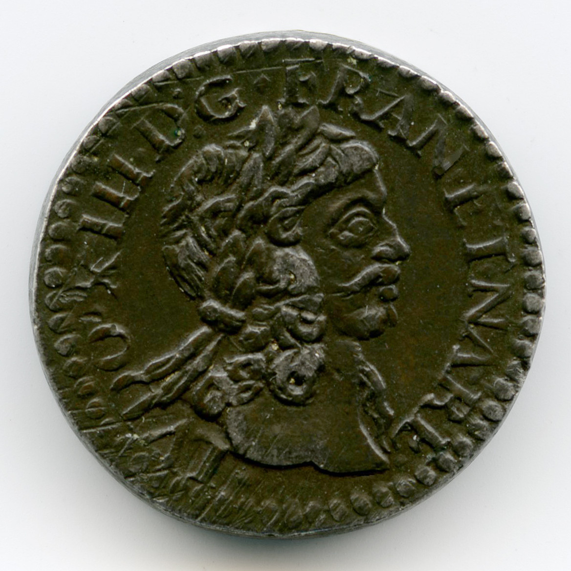 Louis XIV - Curiosité revers Louis XIV - Curiosité revers
