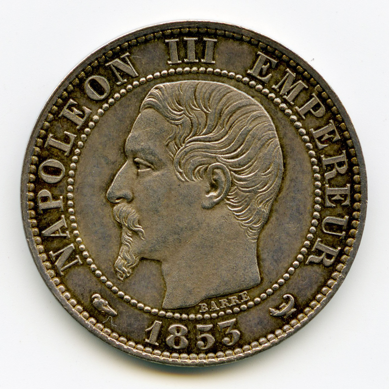 Napoléon III - Module de 5 Centimes - Lille - 1853 avers