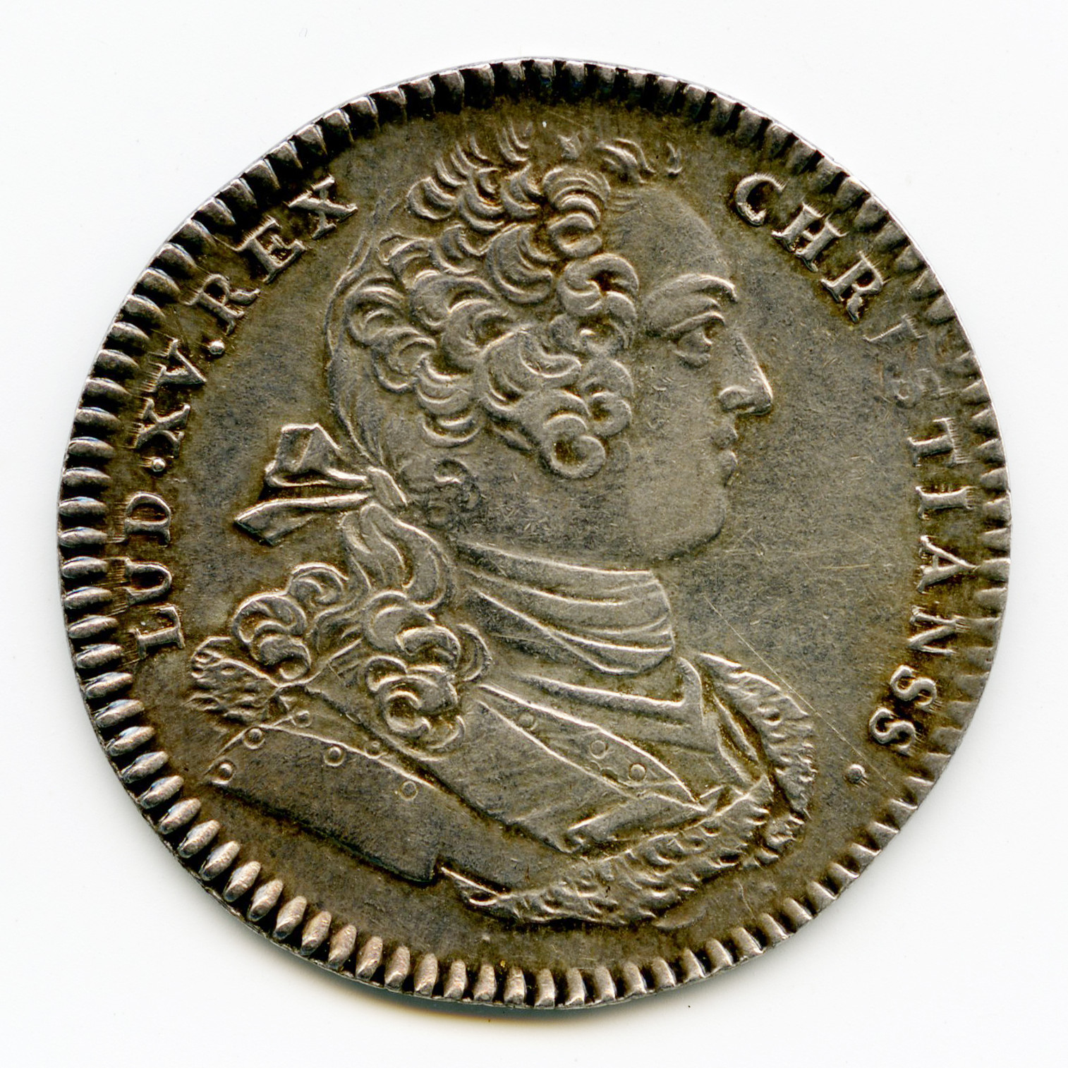 Louis XV - Jeton Les Amis de la Liberté avers Louis XV - Jeton Les Amis de la Liberté avers