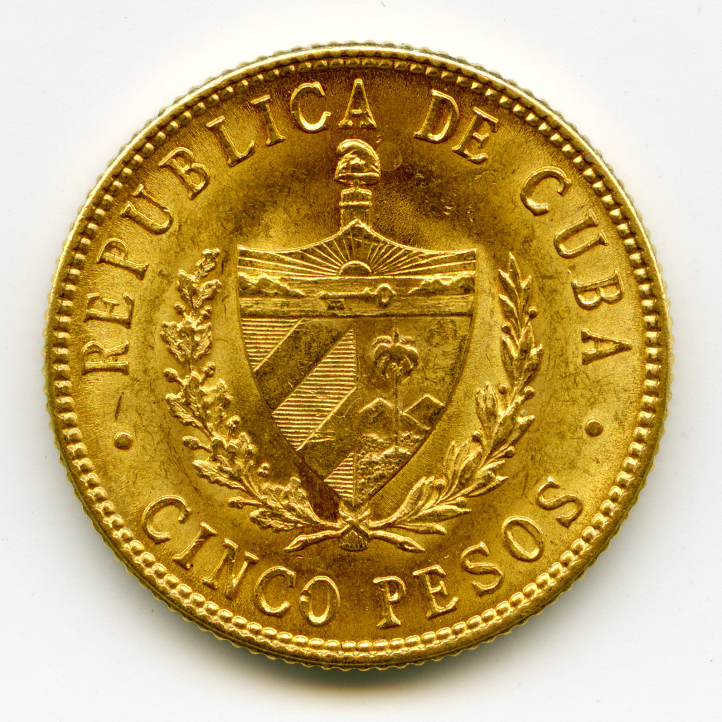 Cuba - 5 Pesos - 1915 revers