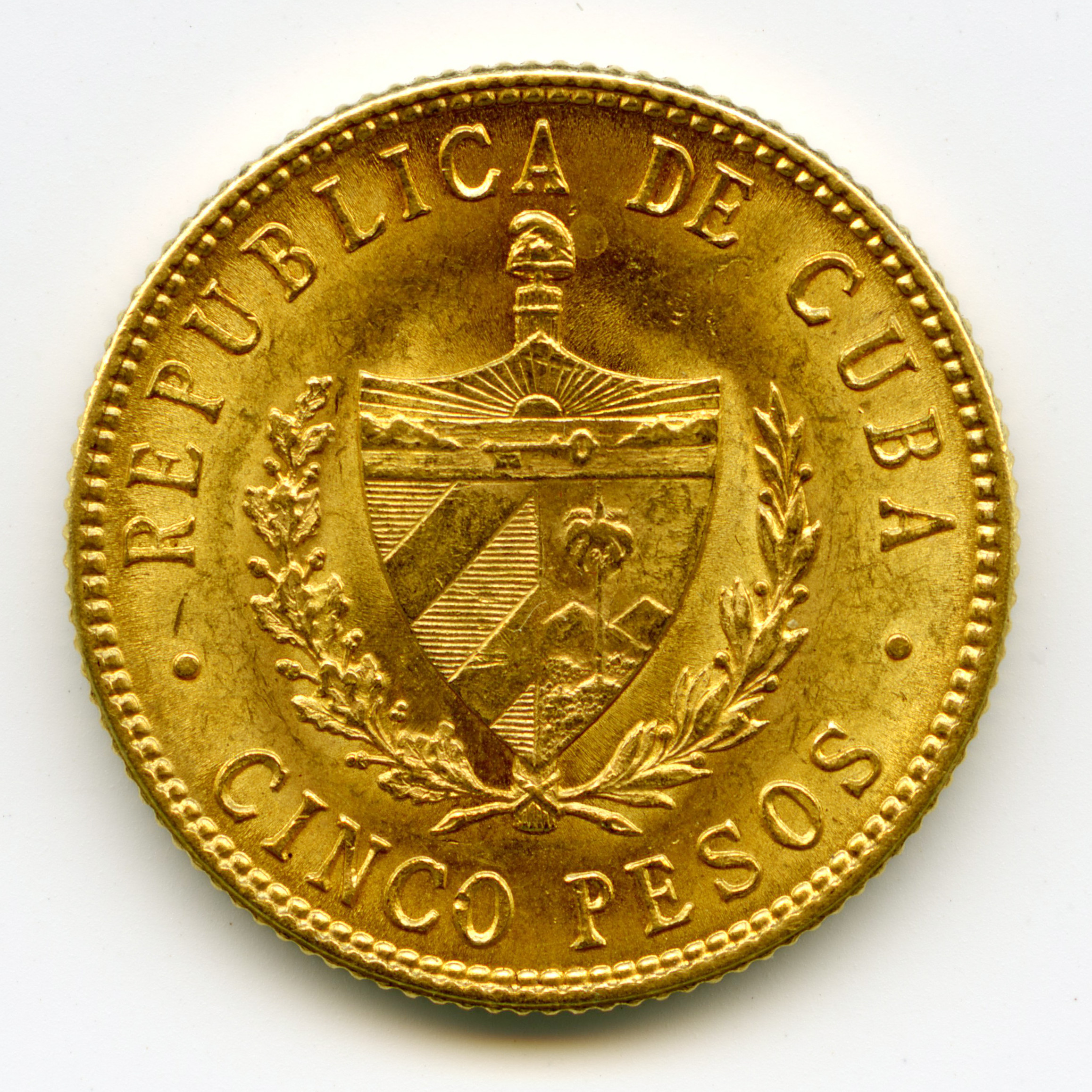 Cuba - 5 Pesos - 1915 revers Cuba - 5 Pesos - 1915 revers
