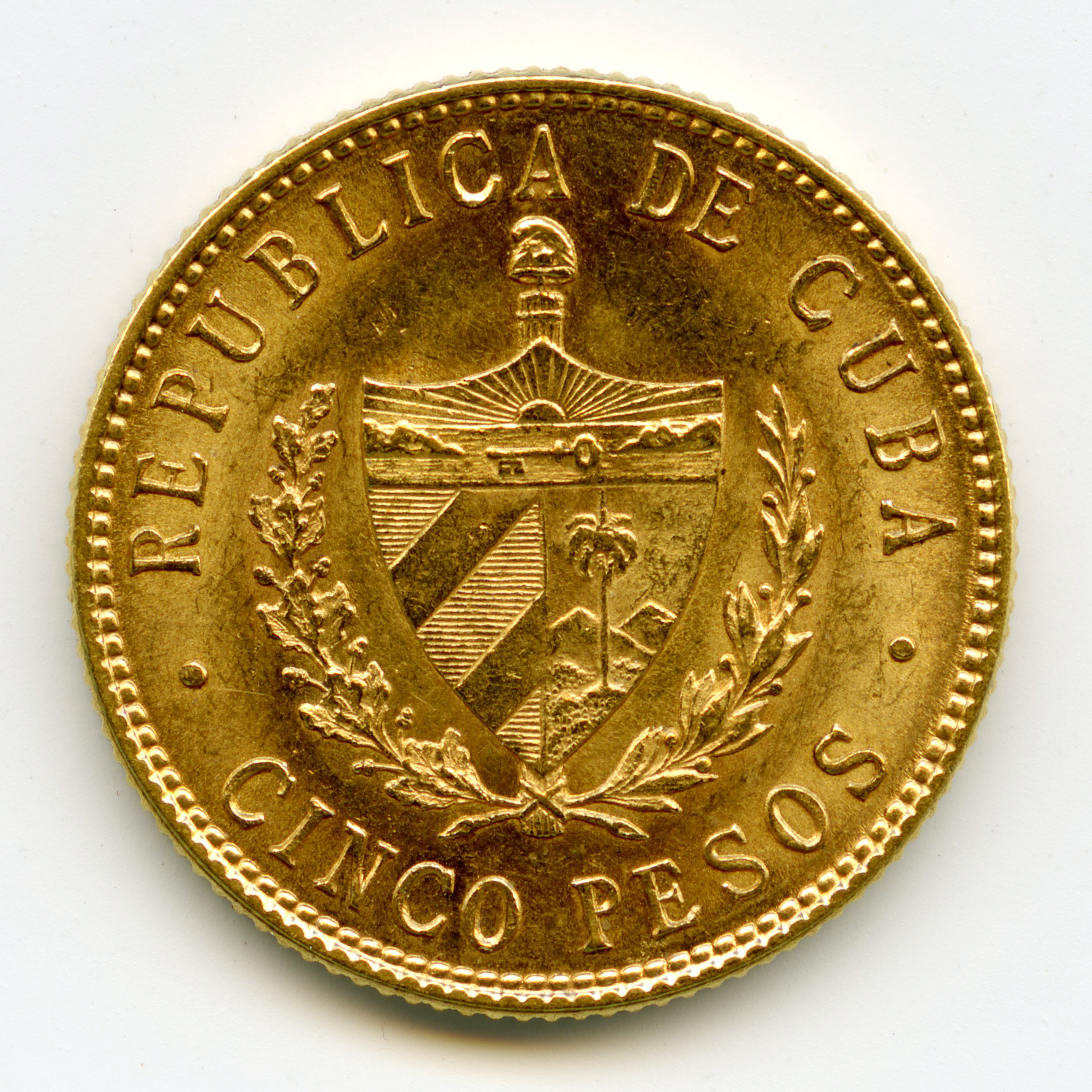 Cuba - 5 Pesos - 1916 revers Cuba - 5 Pesos - 1916 revers