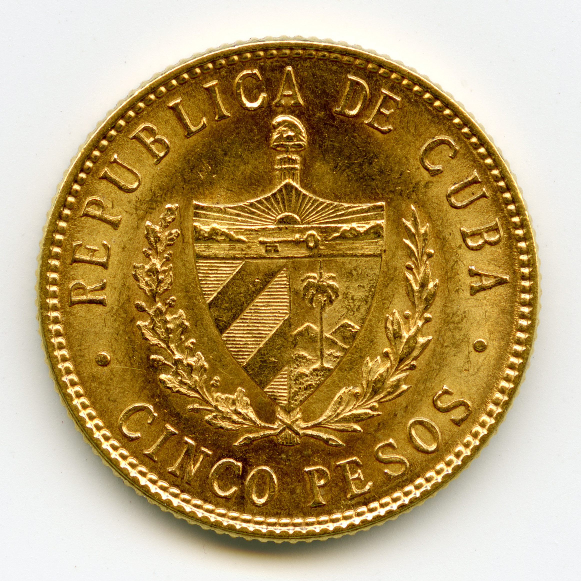 Cuba - 5 Pesos - 1916 revers