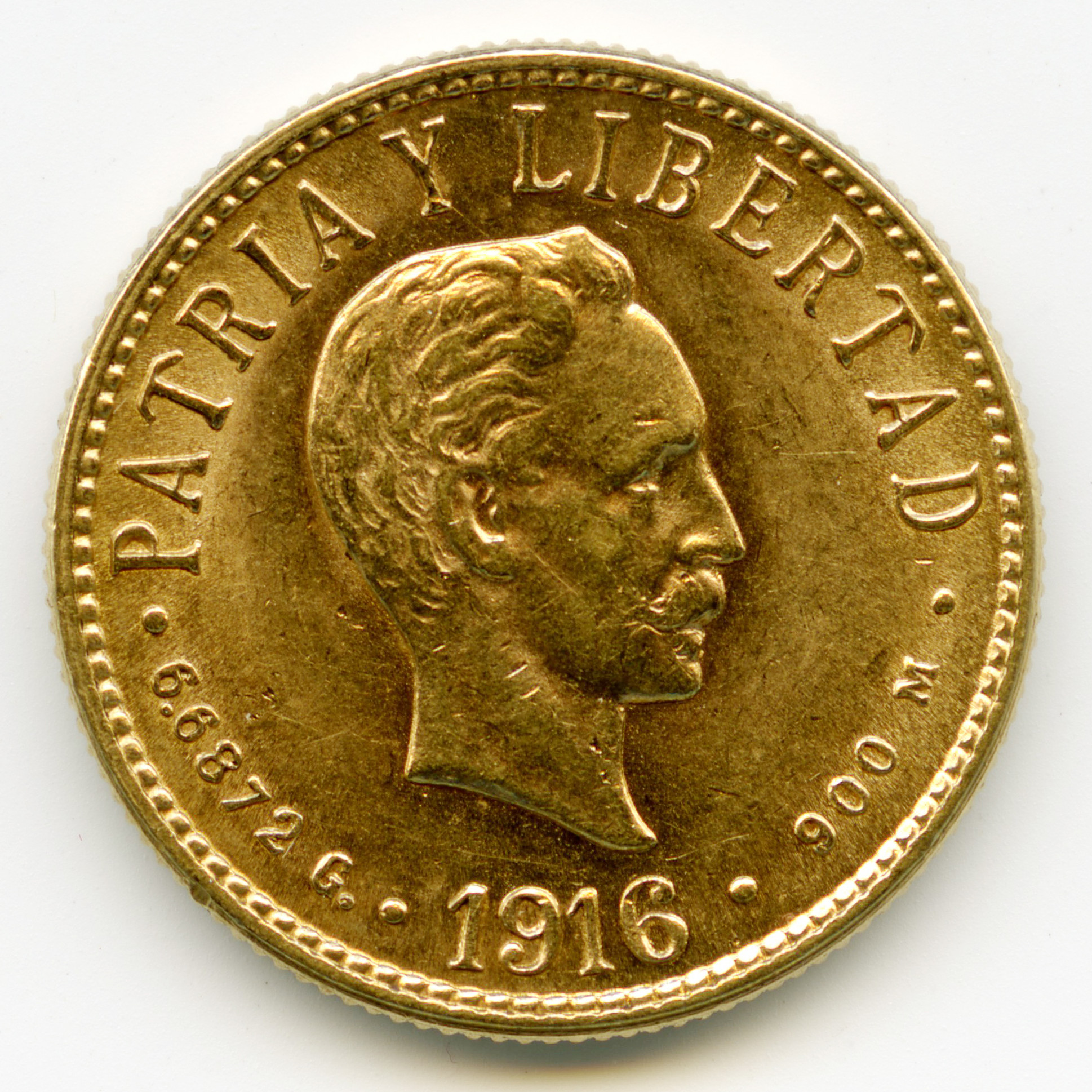 Cuba - 4 Pesos - 1916 avers Cuba - 4 Pesos - 1916 avers