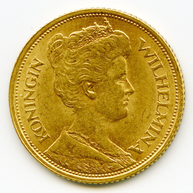 Pays-Bas - 5 Florins - 1912 avers Pays-Bas - 5 Florins - 1912 avers