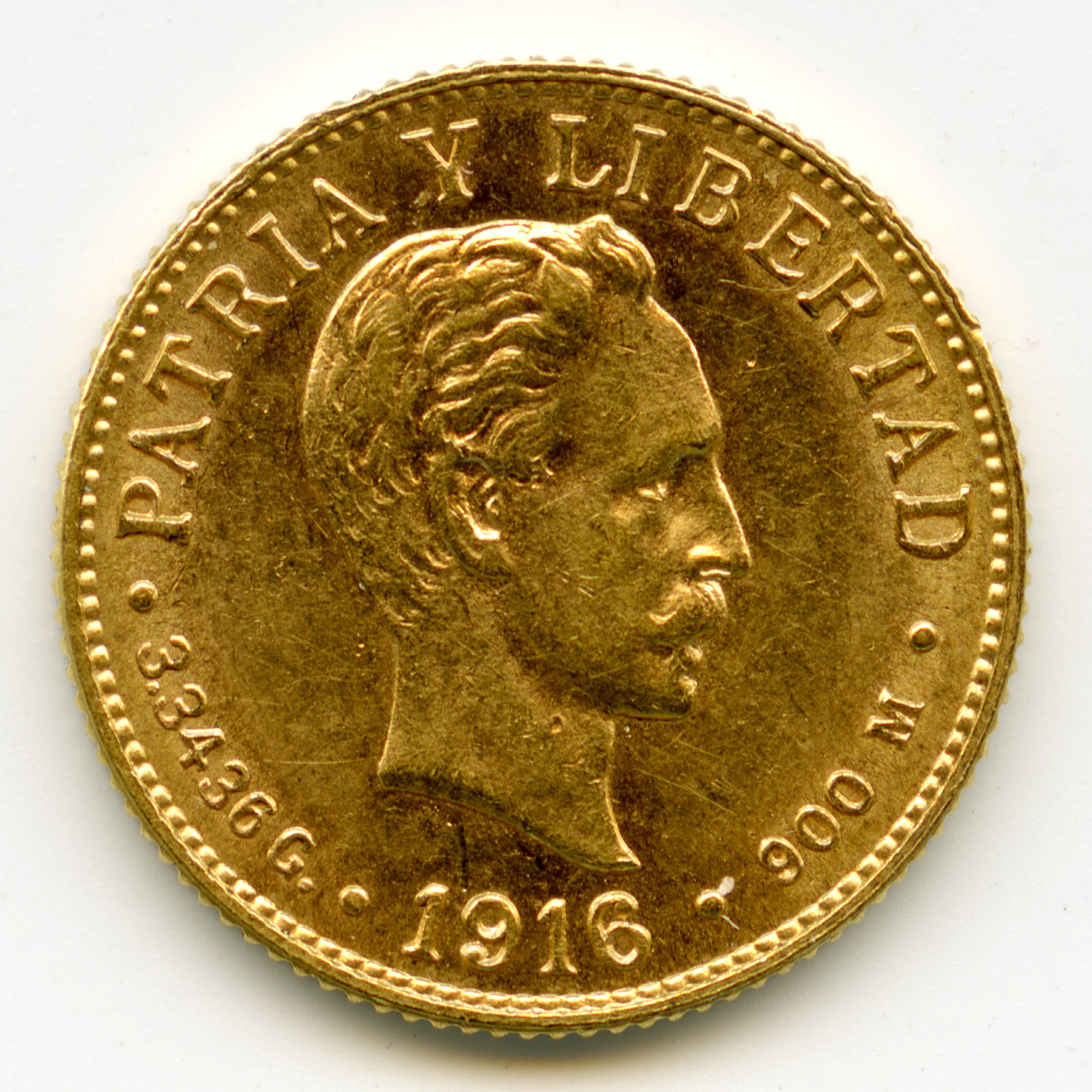 Cuba - 2 Pesos - 1916 avers
