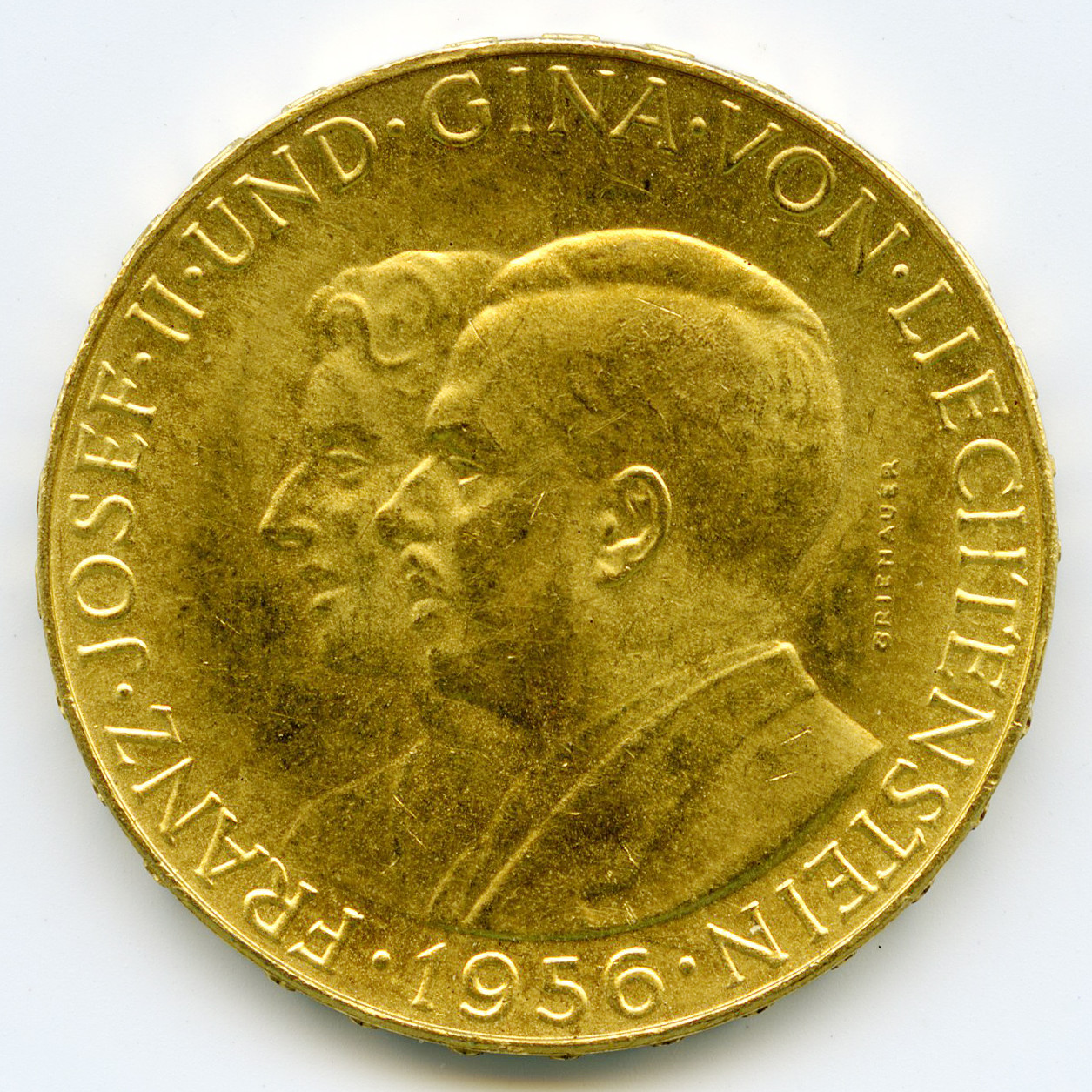 Liechteinstein - 50 Franken - 1956-B avers Liechteinstein - 50 Franken - 1956-B avers