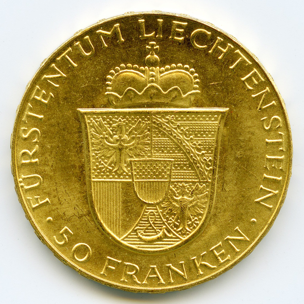 Liechteinstein - 50 Franken - 1956-B revers