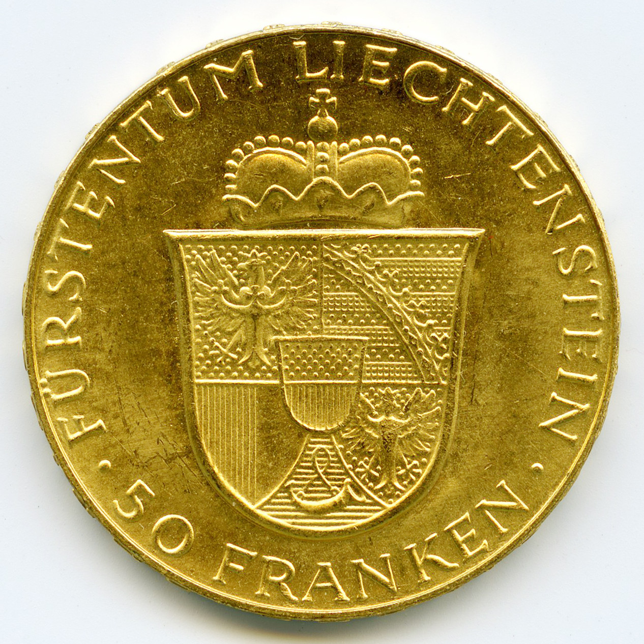 Liechteinstein - 50 Franken - 1956-B revers Liechteinstein - 50 Franken - 1956-B revers