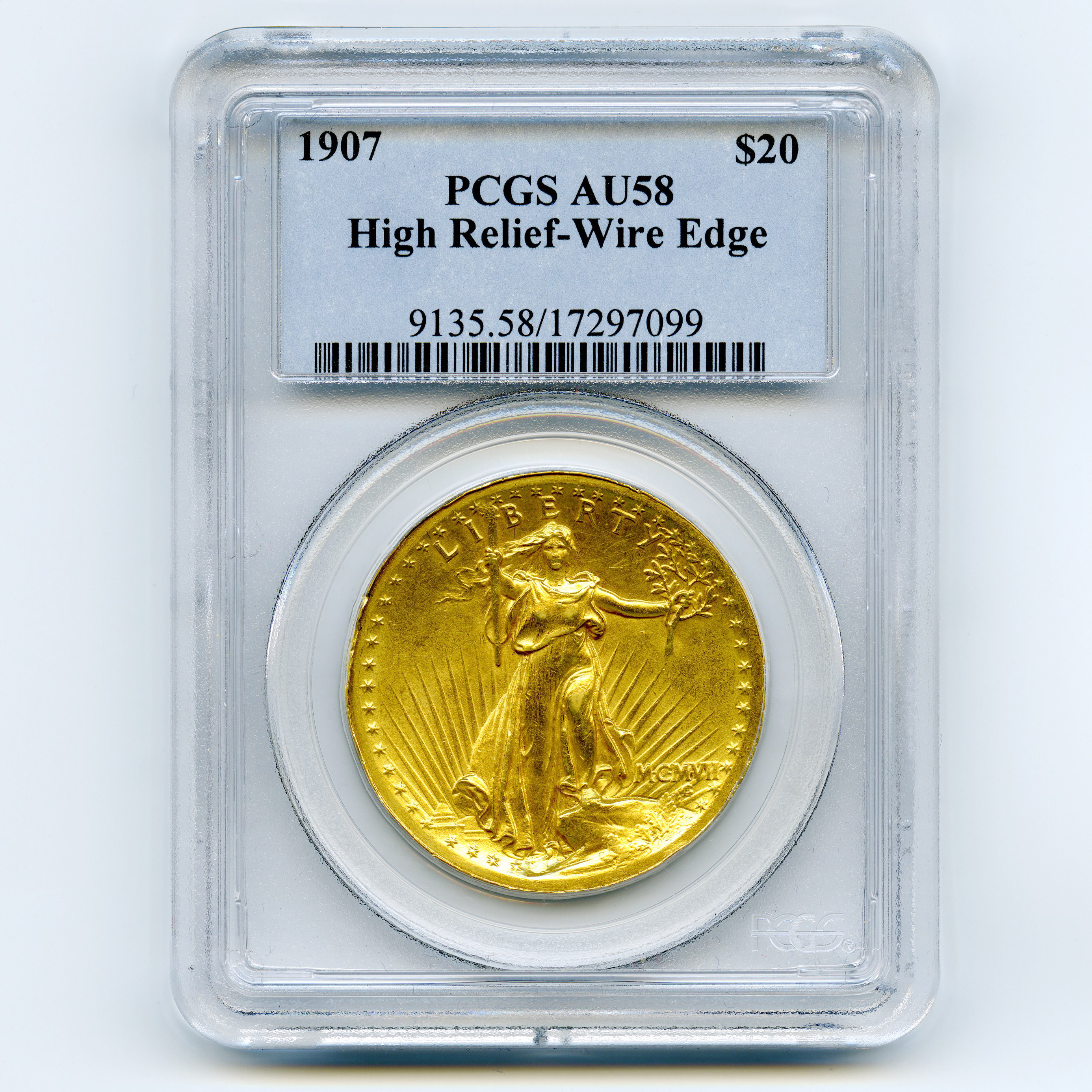 USA - 20 Dollars - 1907 - High Relief avers USA - 20 Dollars - 1907 - High Relief avers