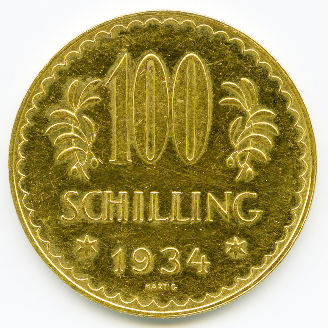 Autriche - 100 Schilling - 1934 revers