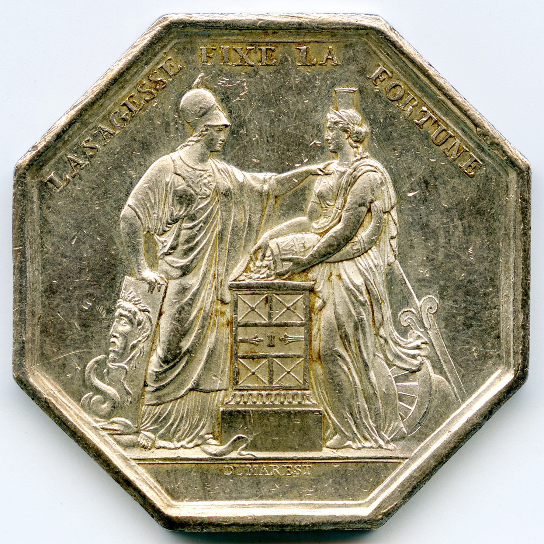 Jeton Banque de France - An VIII avers Jeton Banque de France - An VIII avers