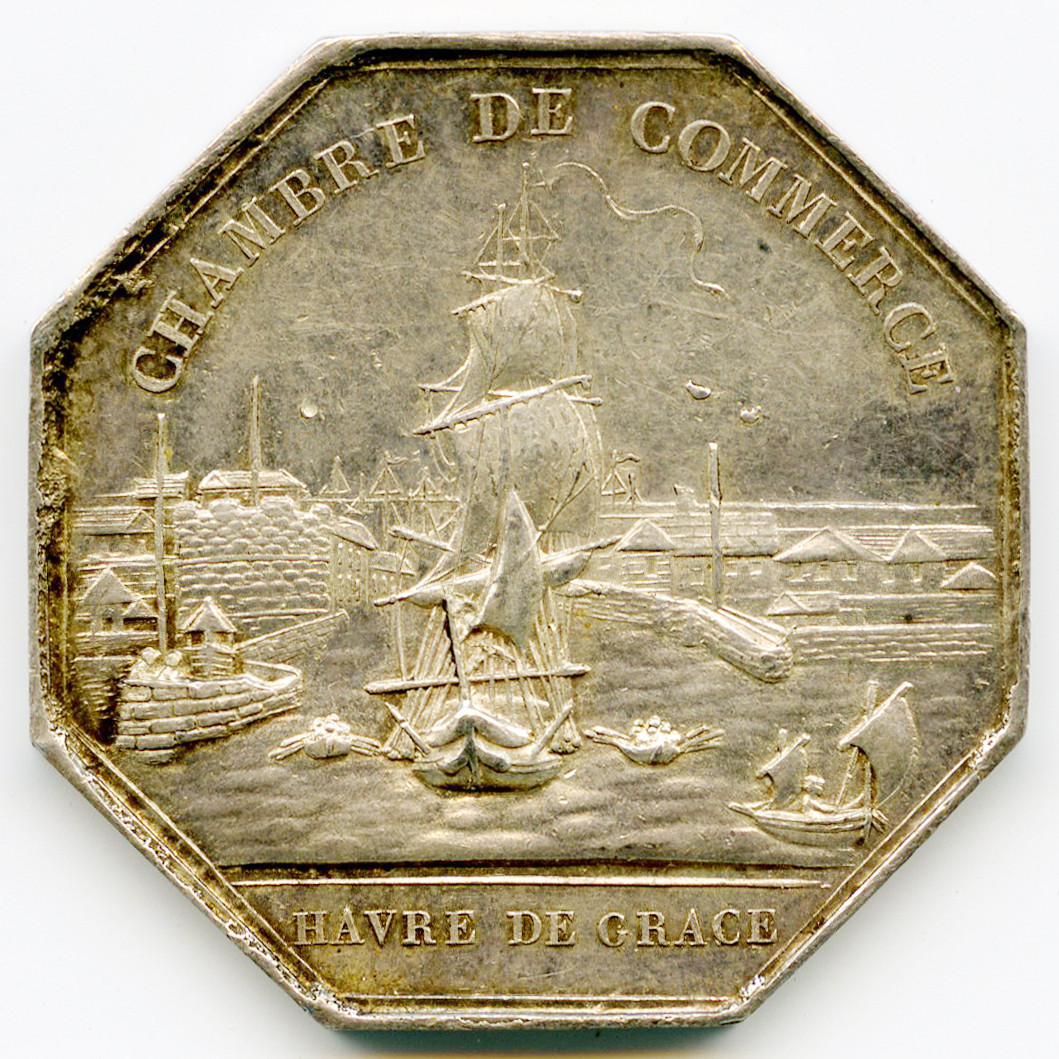 Louis-Philippe - Chambre de Commerce du Havre revers Louis-Philippe - Chambre de Commerce du Havre revers