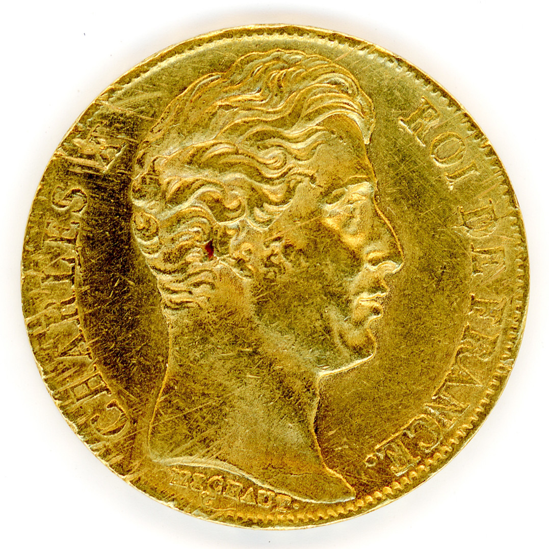 Charles X - 20 Francs - 1828 A avers Charles X - 20 Francs - 1828 A avers