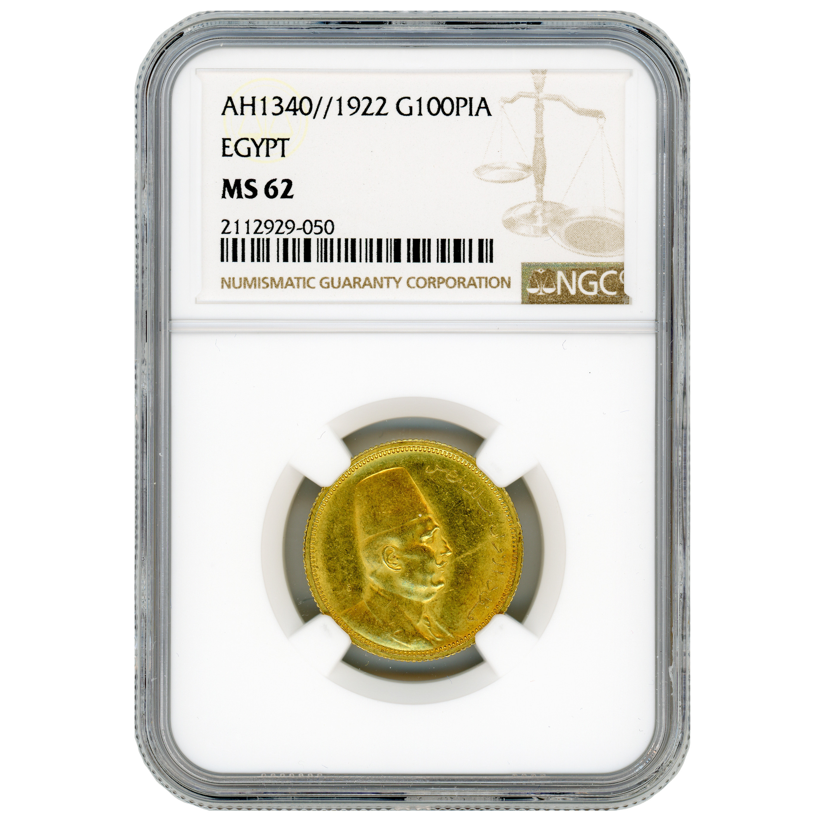 Egypte - 100 Piastres - 1922 avers Egypte - 100 Piastres - 1922 avers