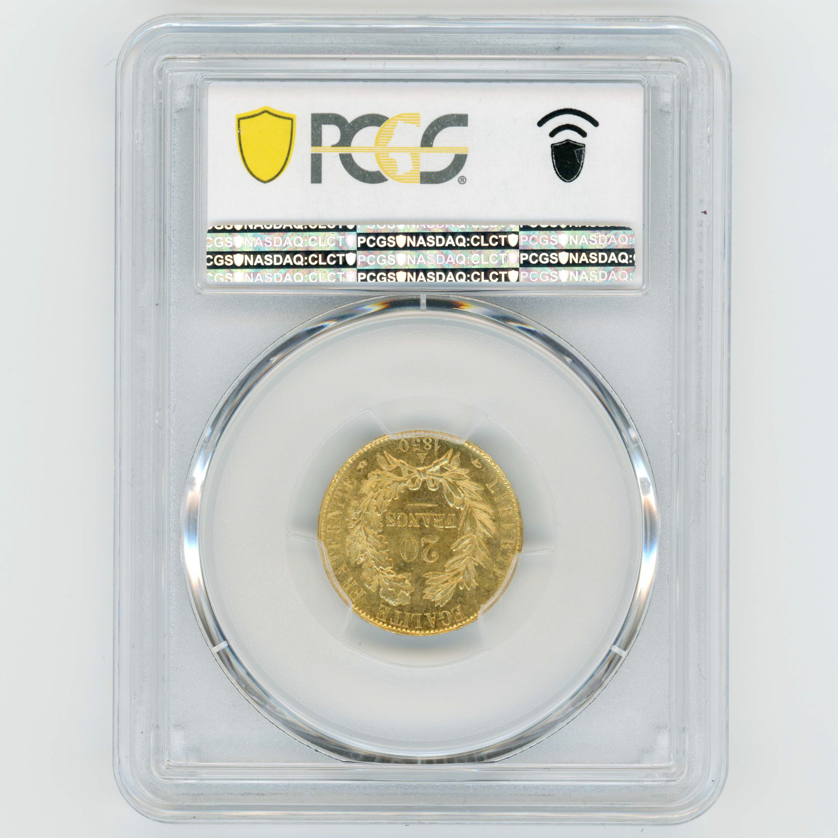20 Francs - Cérès - 1850 A revers 20 Francs - Cérès - 1850 A revers