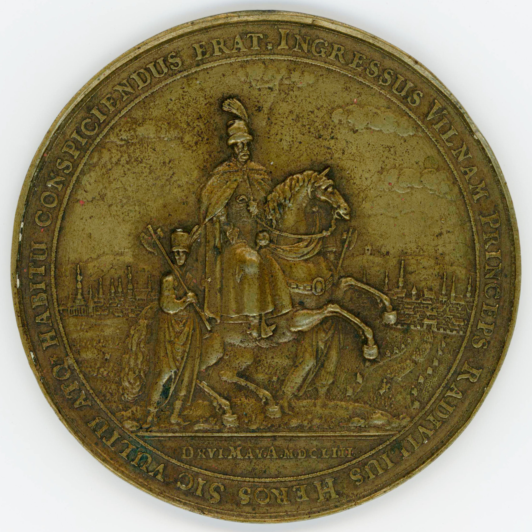 Pologne - Médaille en bronze - 16 Mai 1653 avers Pologne - Médaille en bronze - 16 Mai 1653 avers