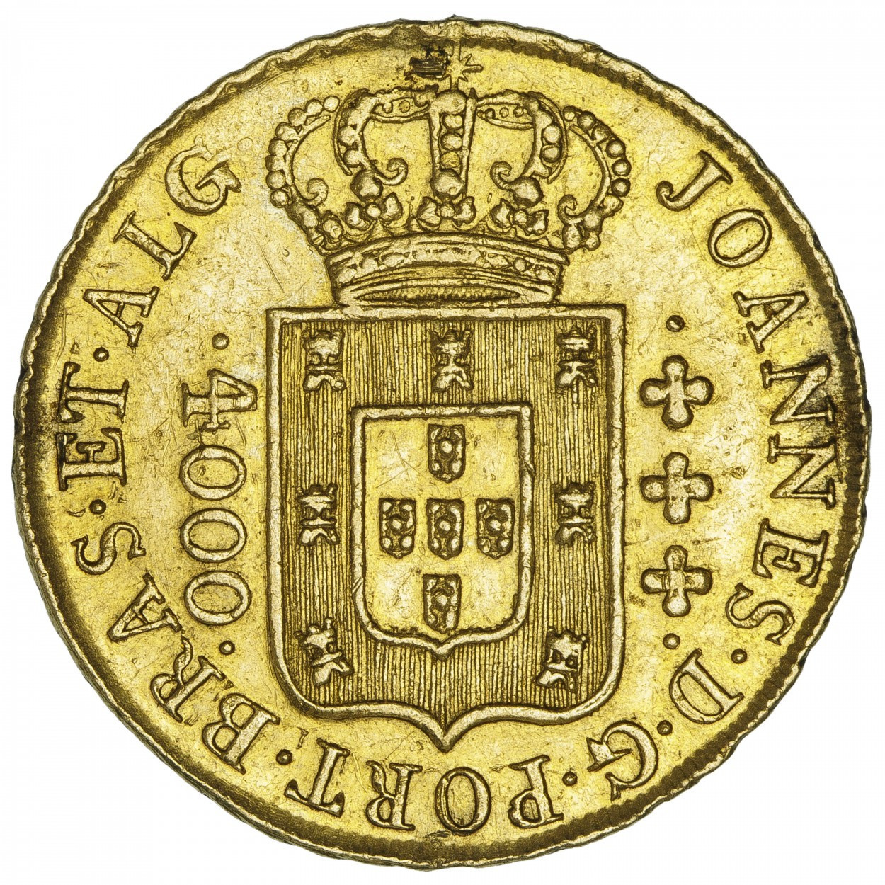 Brésil - Jean VI - 4 000 Reis - 1816 avers